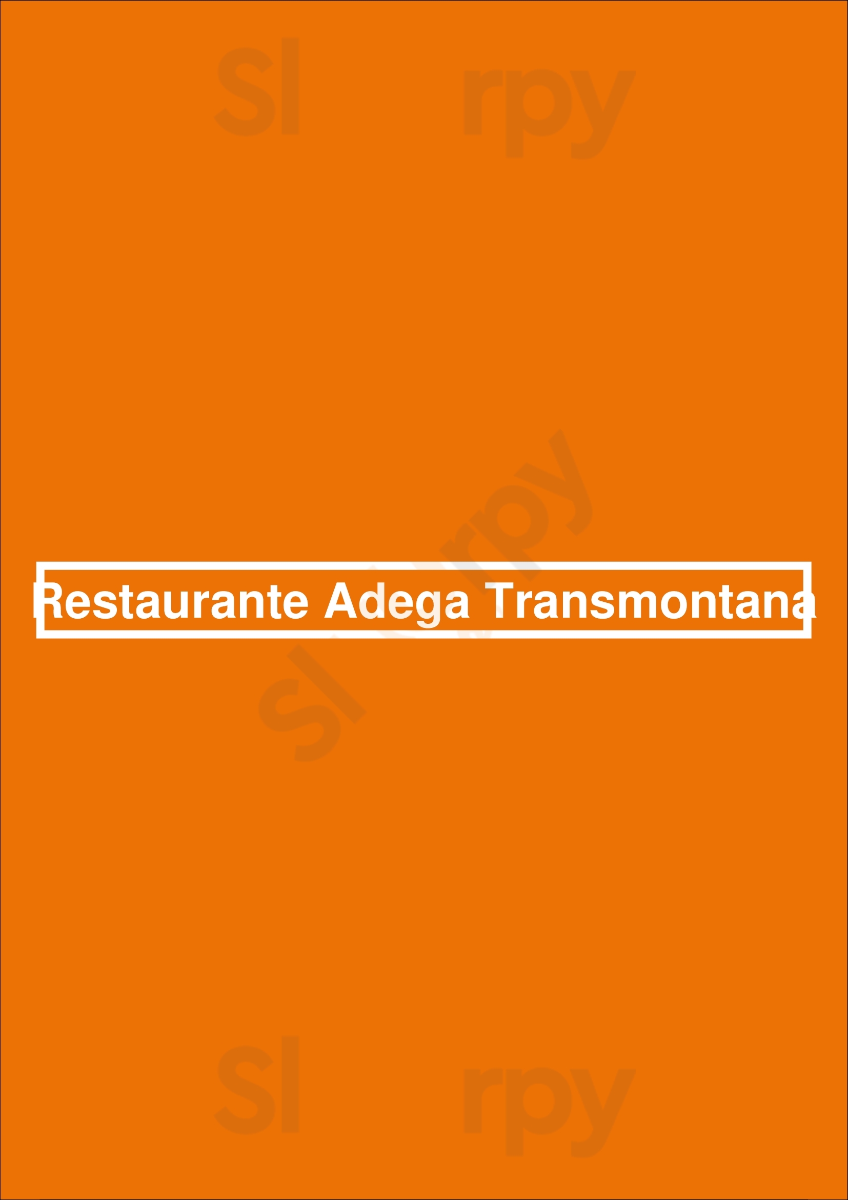 Restaurante Adega Transmontana Braga Menu - 1