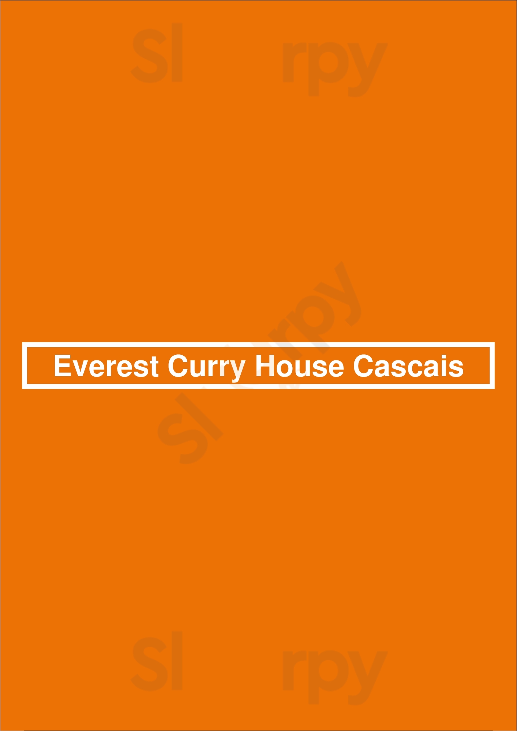 Everest Curry House Cascais Cascais Menu - 1