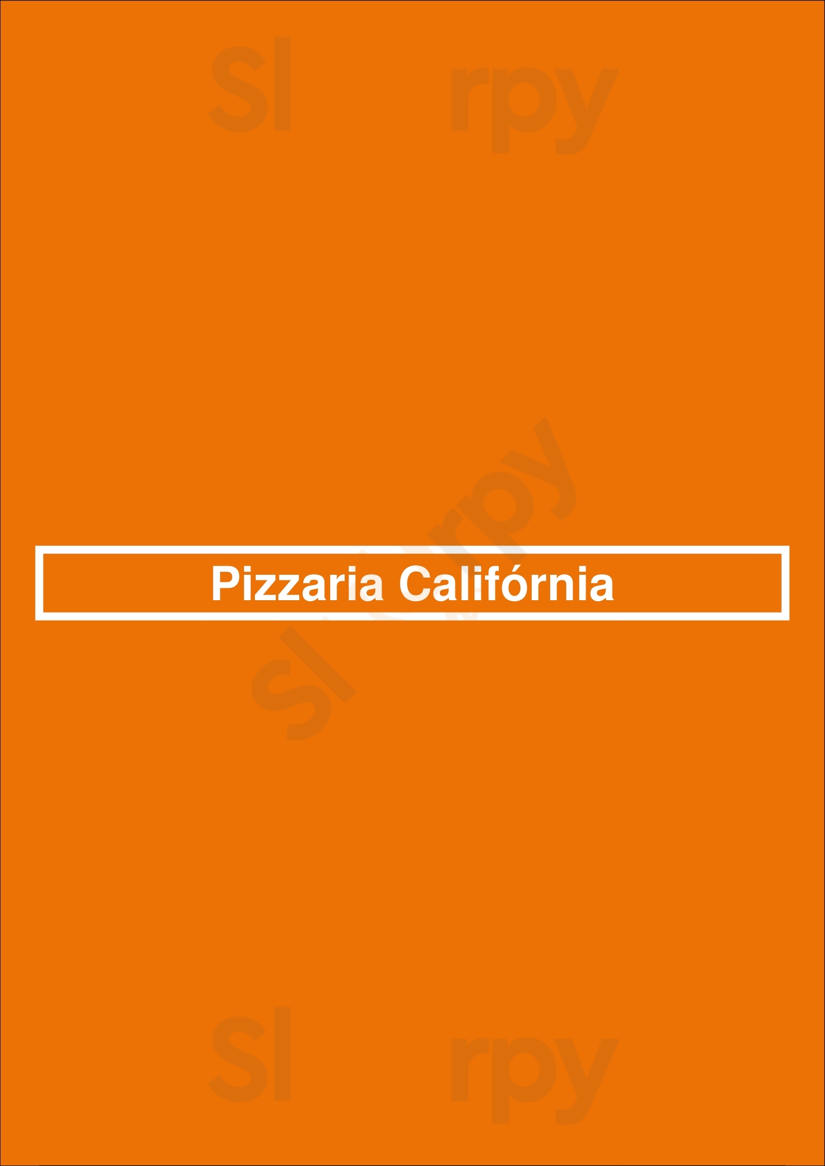 Pizzaria Califórnia Sintra Menu - 1