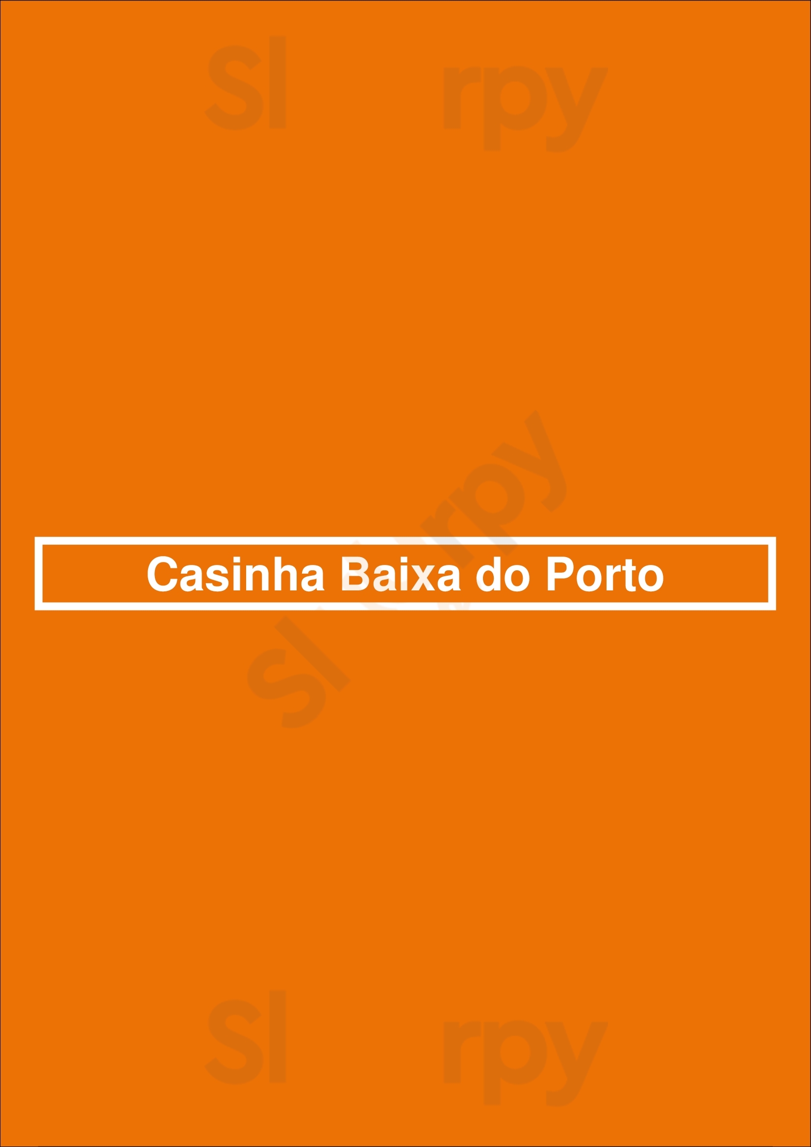 Casinha Baixa Do Porto Porto Menu - 1