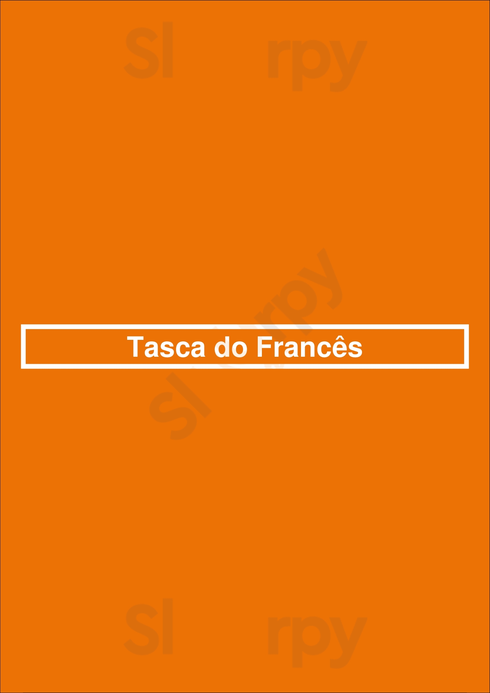 Tasca Do Francês Lisboa Menu - 1