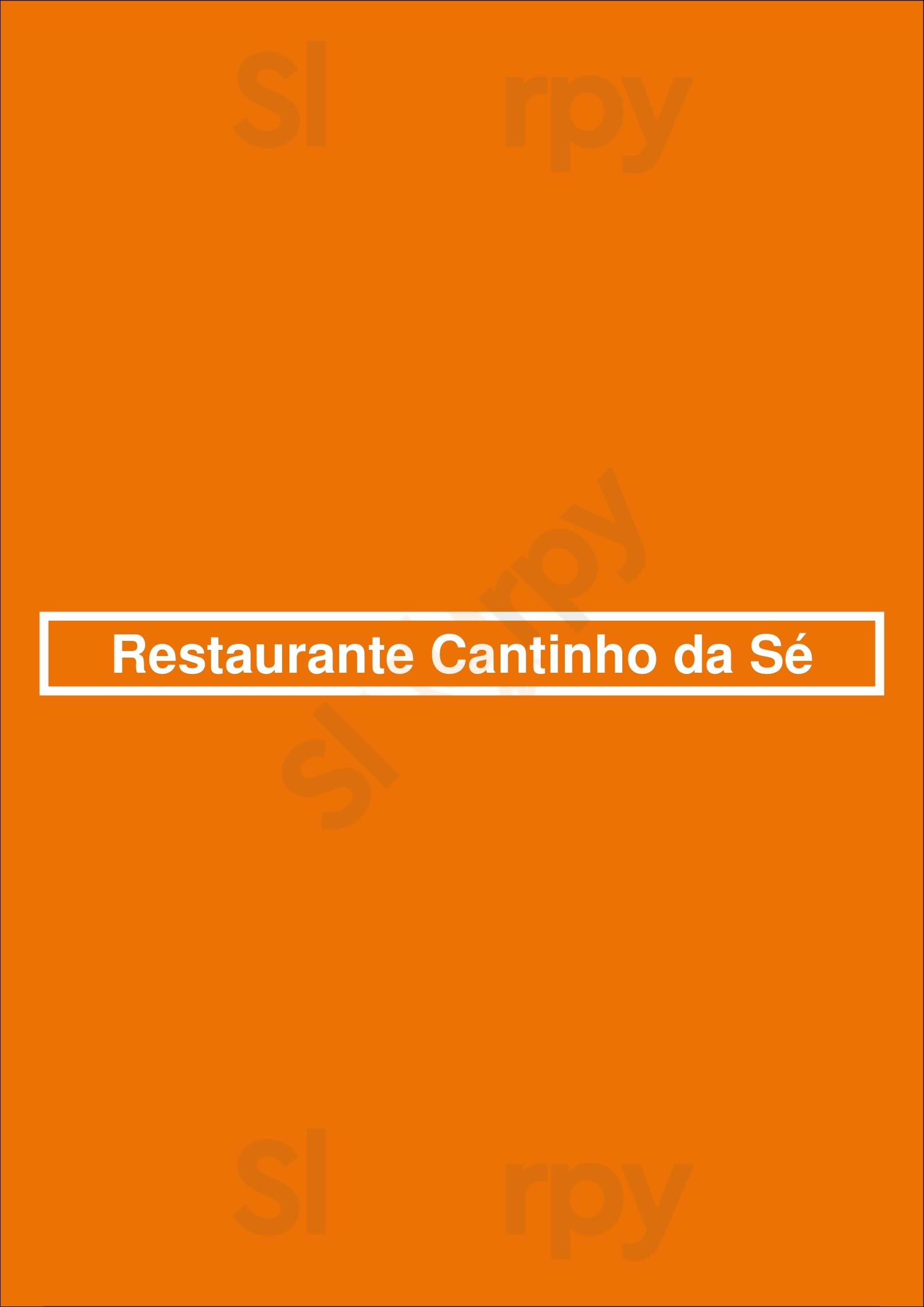 Restaurante Cantinho Da Sé Porto Menu - 1