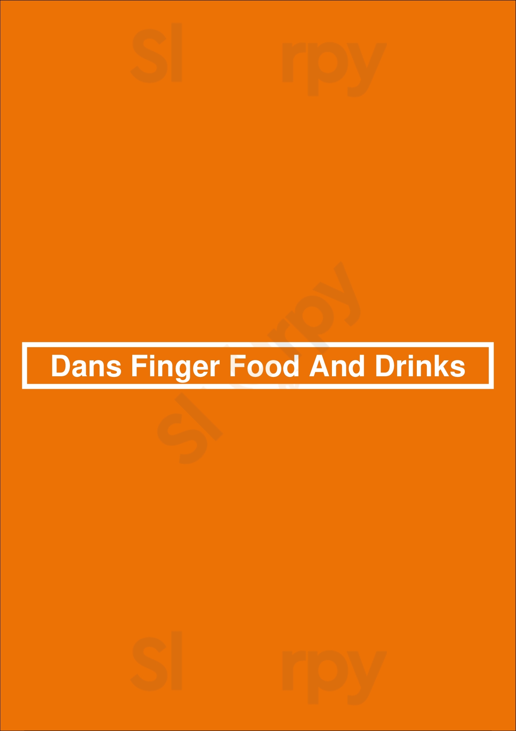Dans Finger Food And Drinks Porto Menu - 1