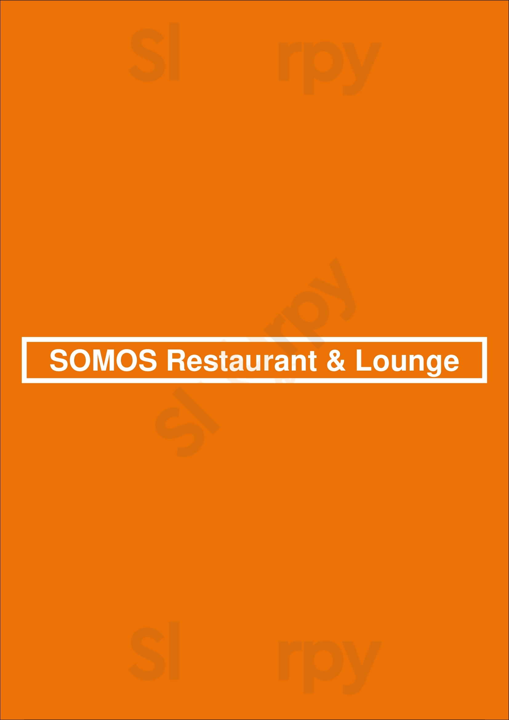 Somos Restaurant & Lounge Porto Menu - 1