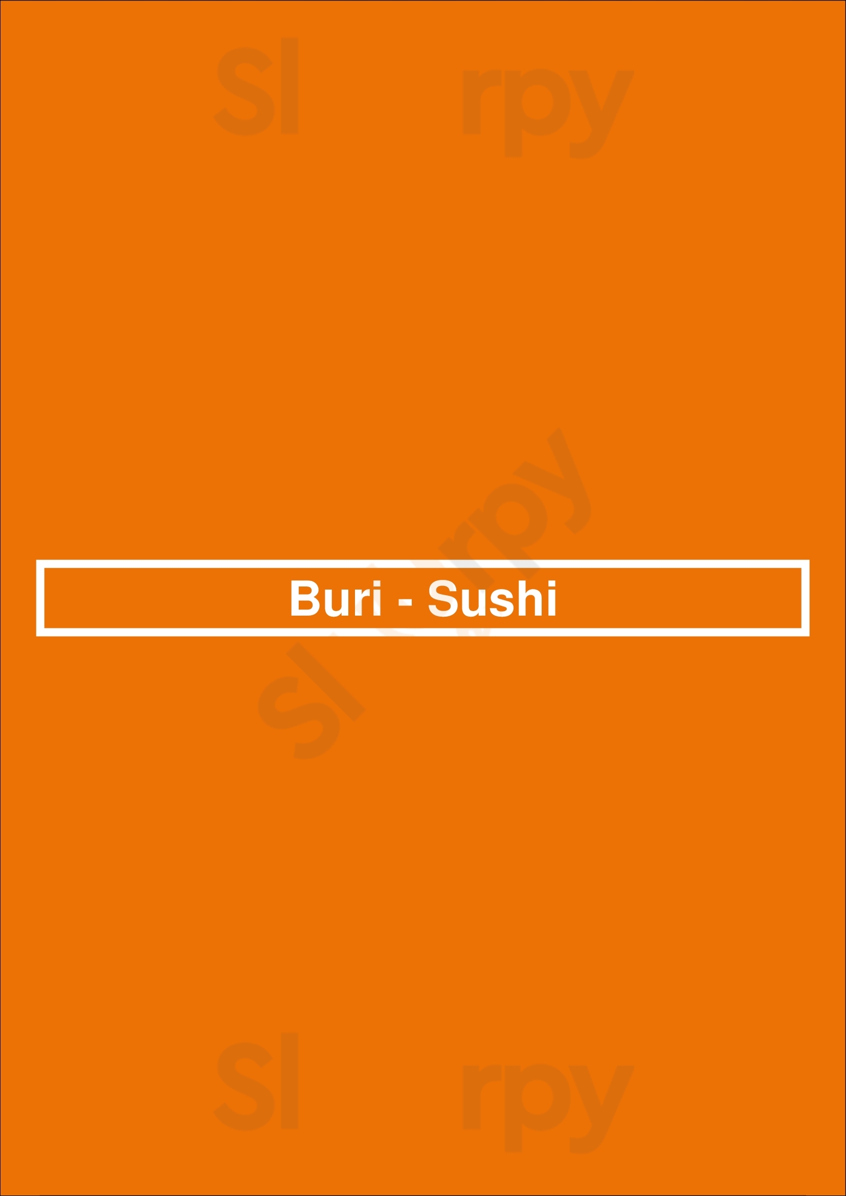 Buri - Sushi Porto Menu - 1