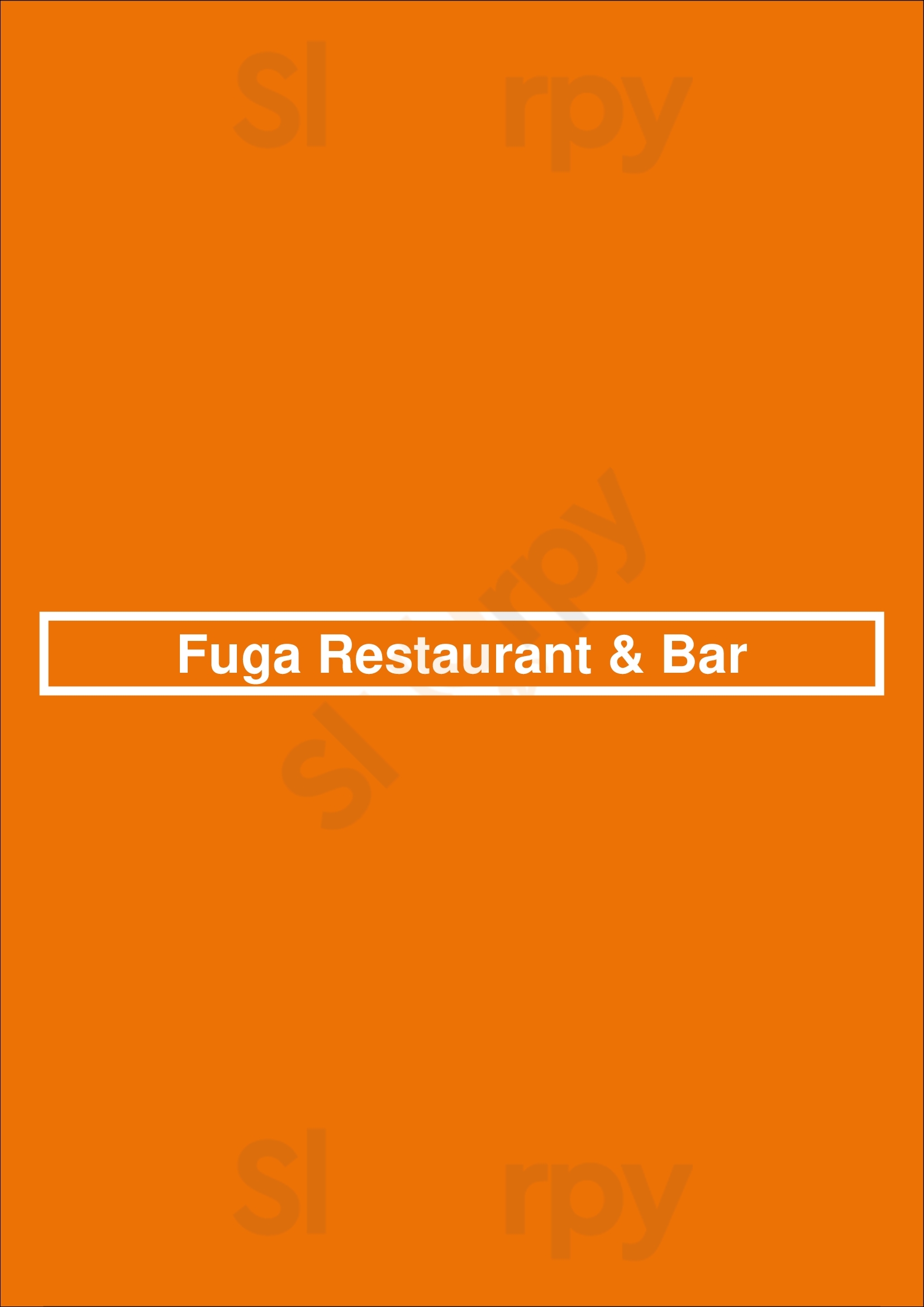 Fuga Restaurant & Bar Porto Menu - 1