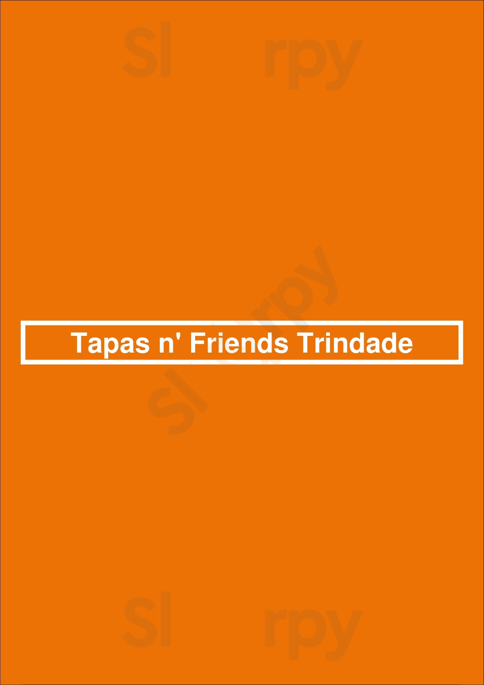 Tapas N' Friends Trindade Lisboa Menu - 1