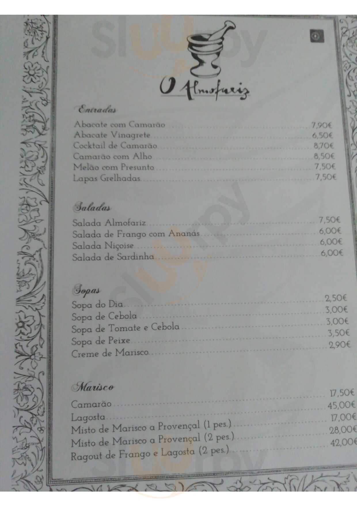 Restaurante O Almofariz Funchal Menu - 1