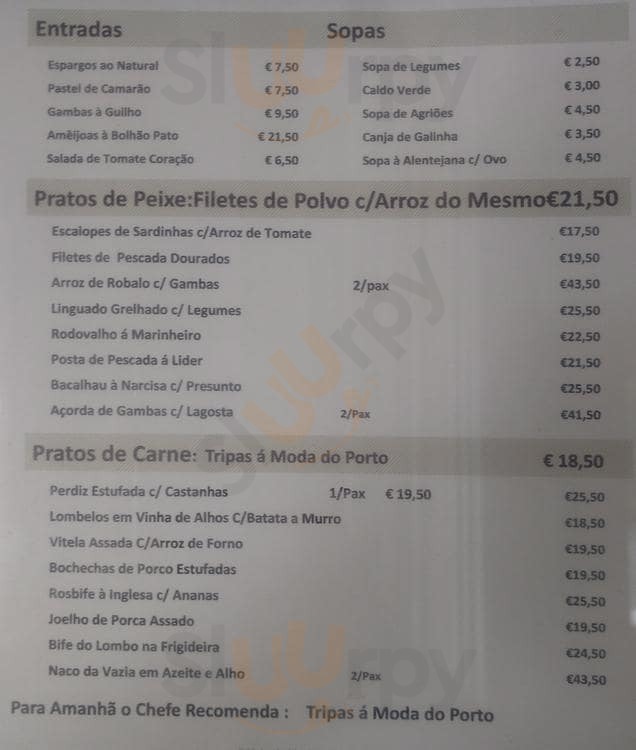 Restaurante Lider Porto Menu - 1
