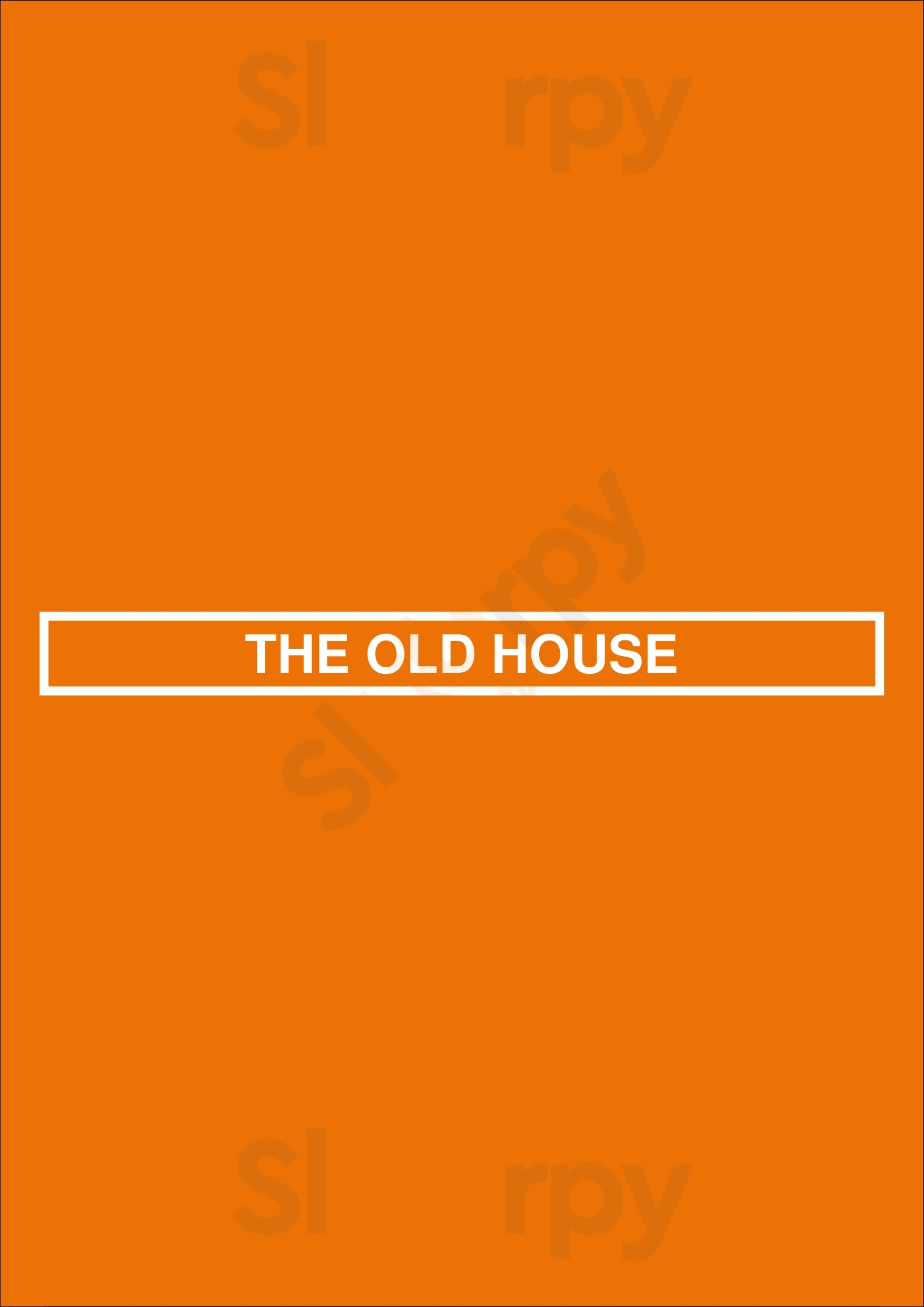 The Old House Lisboa Menu - 1