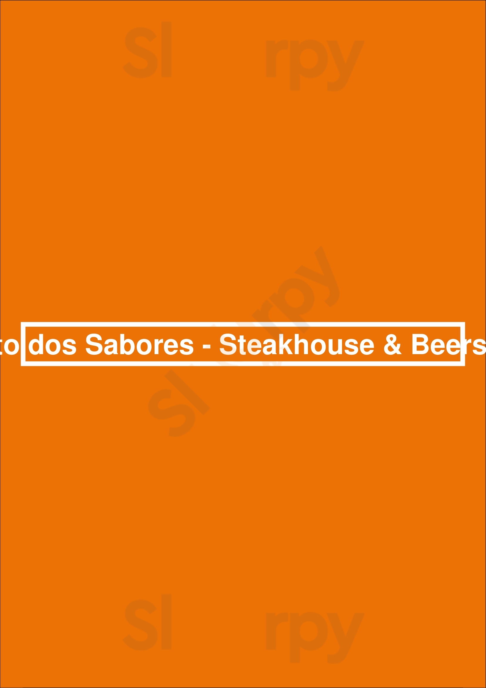 Porto Dos Sabores - Steakhouse & Beershop Porto Menu - 1