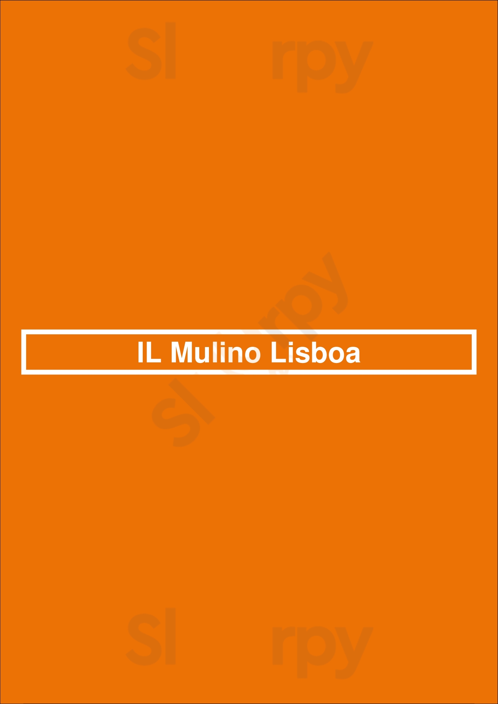 Il Mulino Lisboa Lisboa Menu - 1