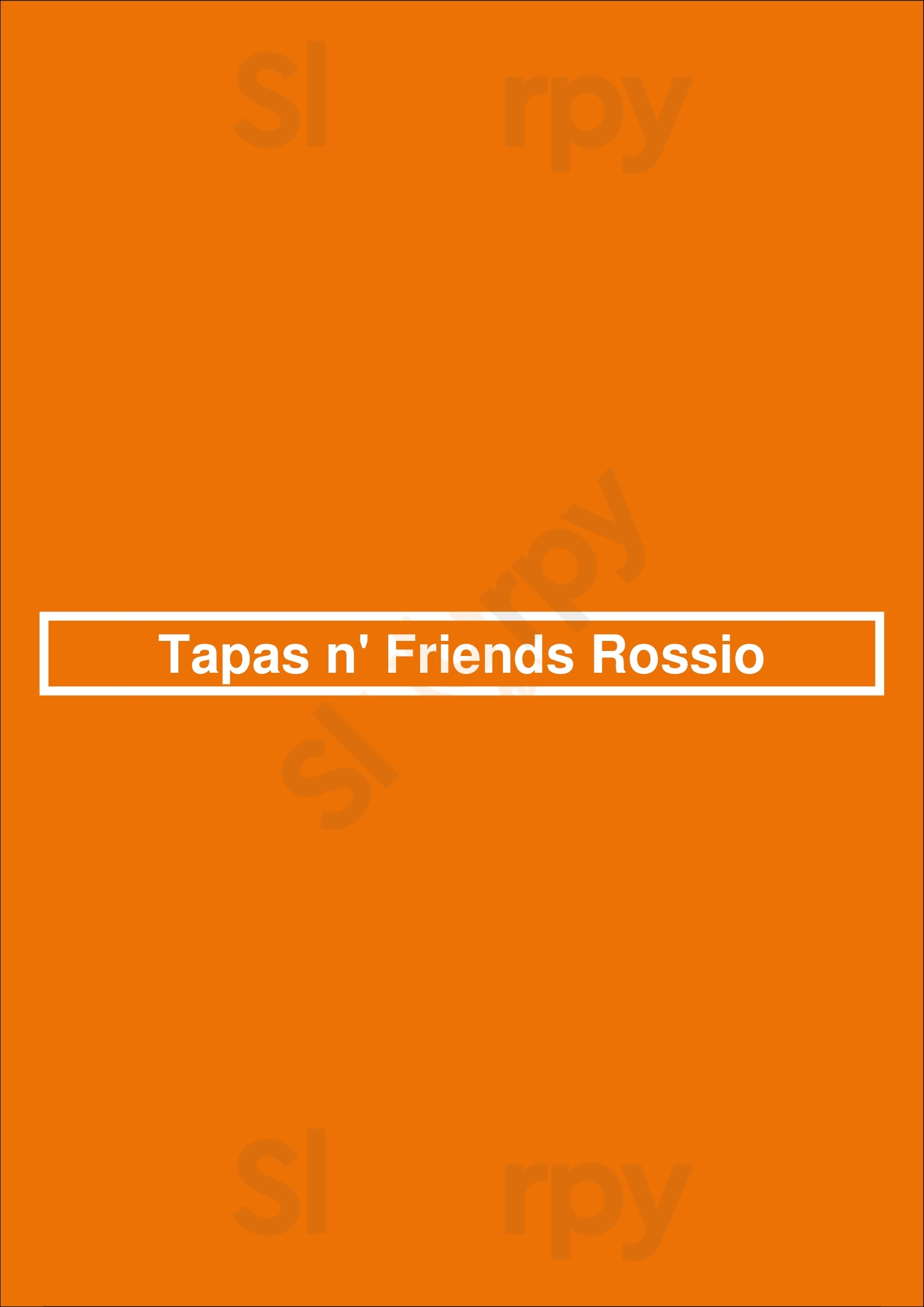 Tapas N' Friends Rossio Lisboa Menu - 1