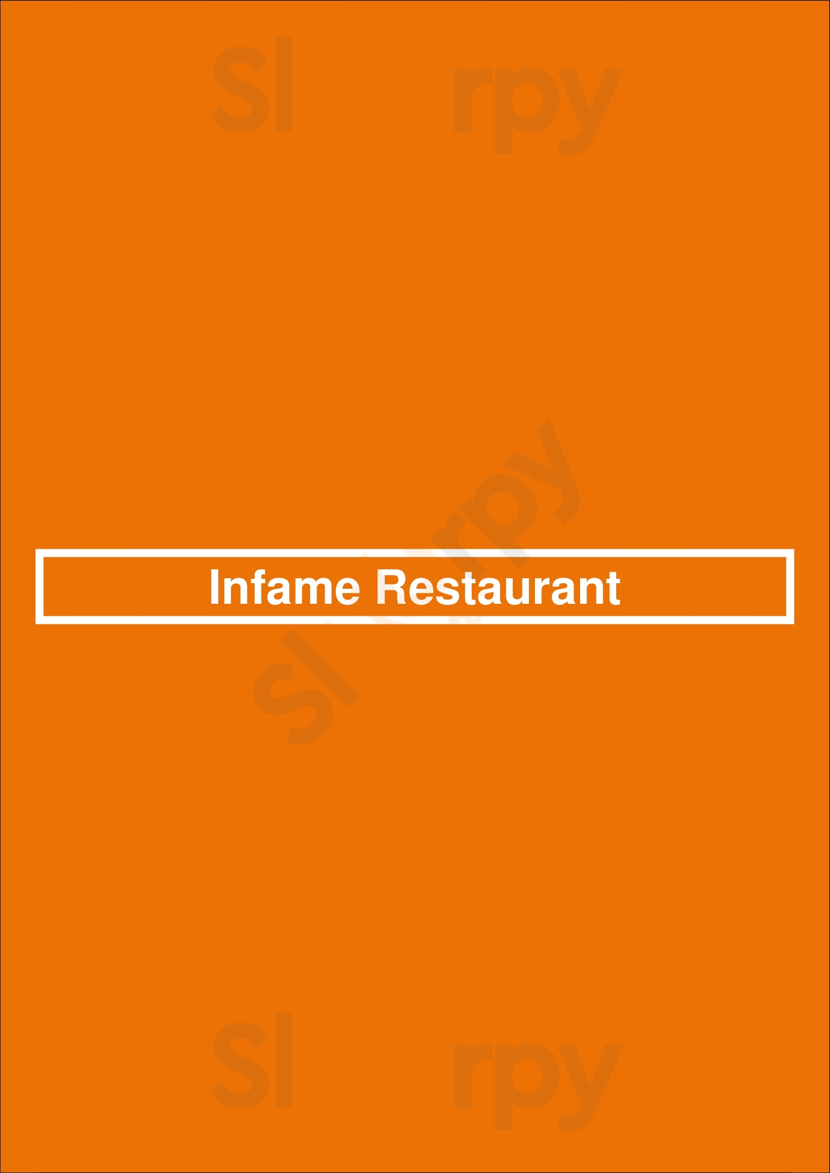 Infame Restaurant Lisboa Menu - 1