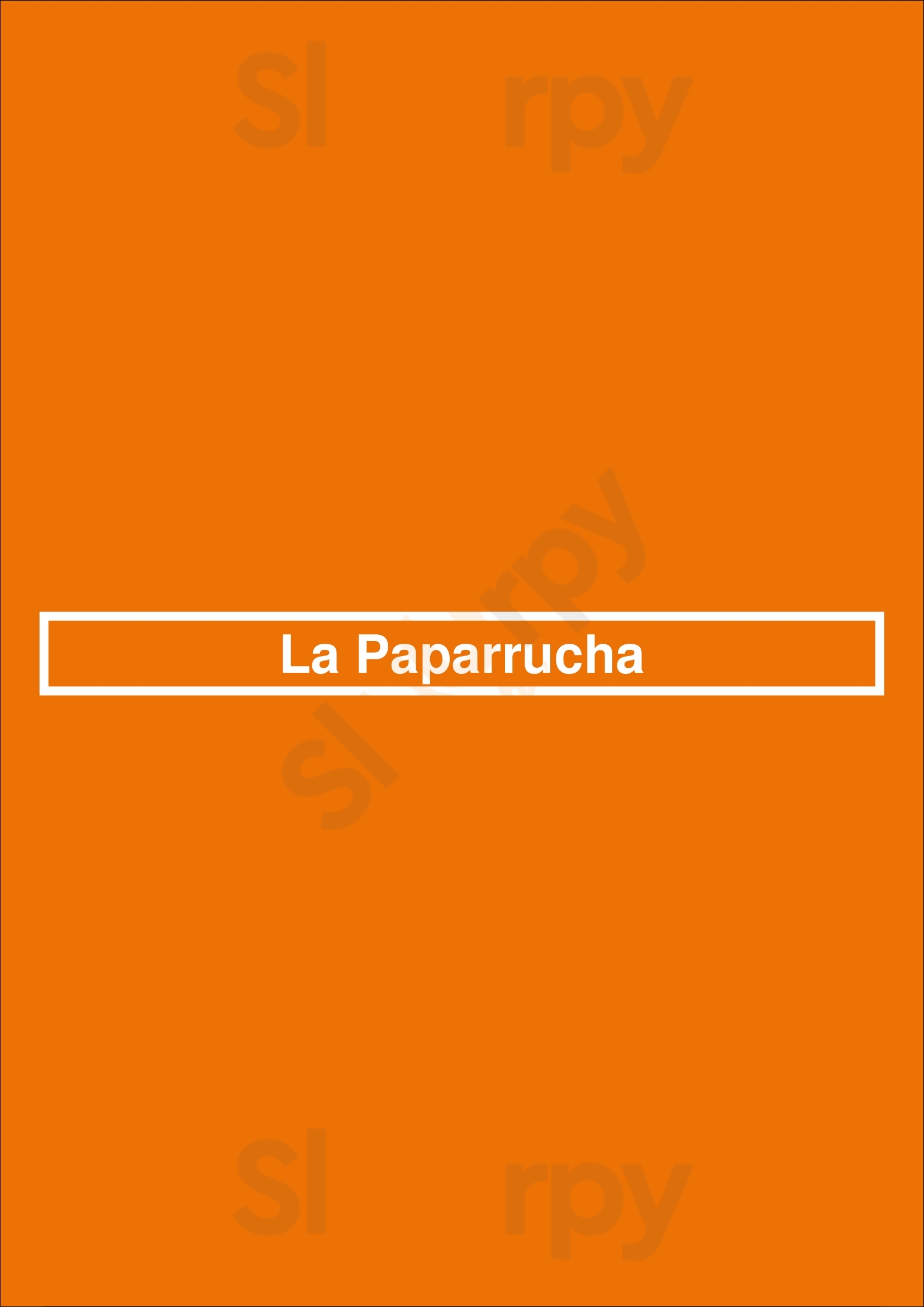 La Paparrucha Lisboa Menu - 1