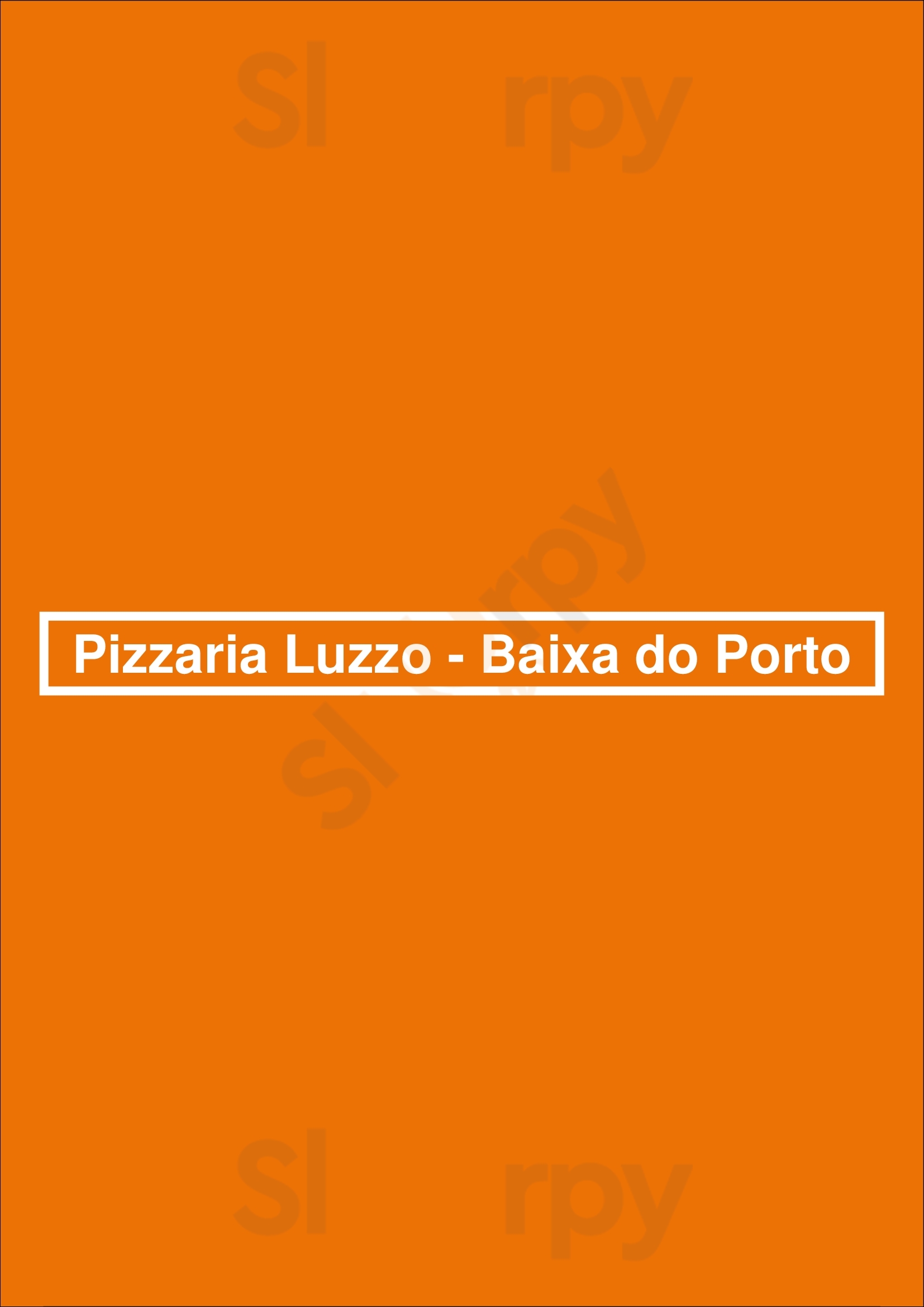 Pizzaria Luzzo - Baixa Do Porto Porto Menu - 1