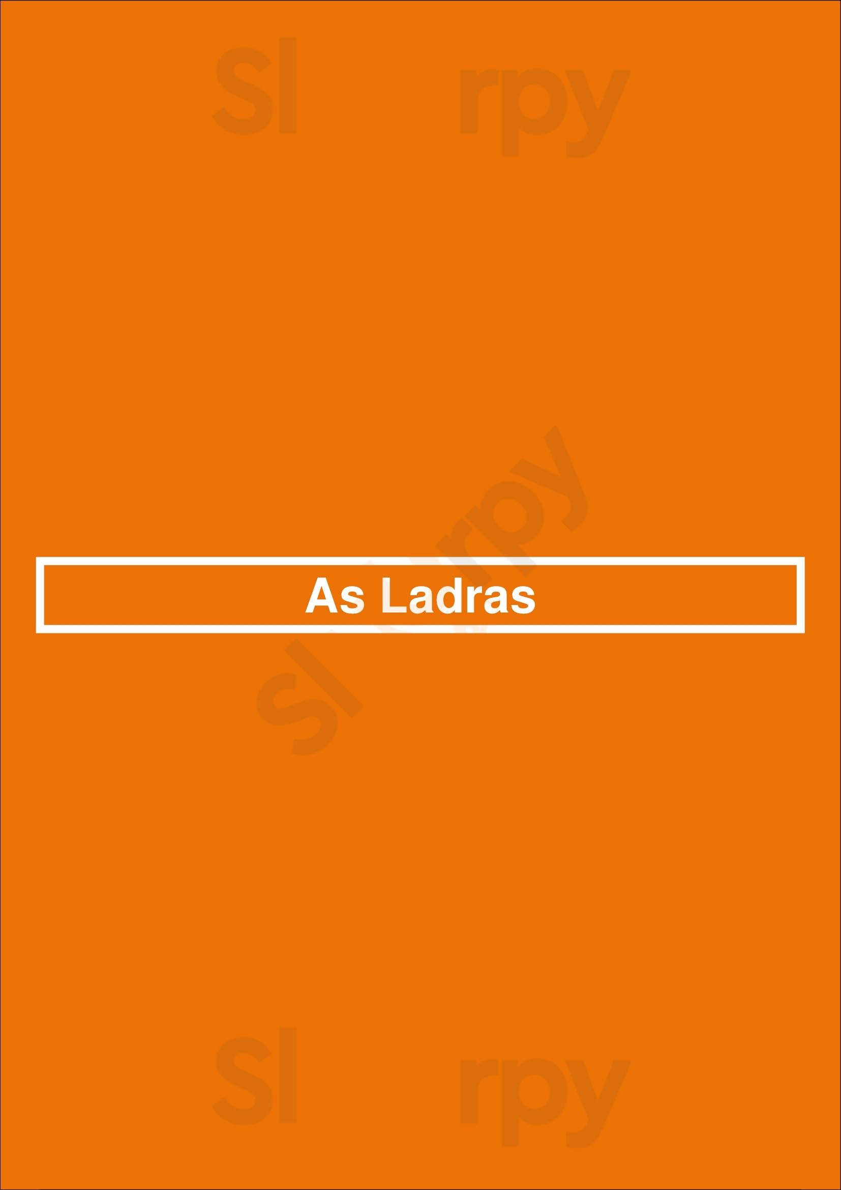 As Ladras Lisboa Menu - 1
