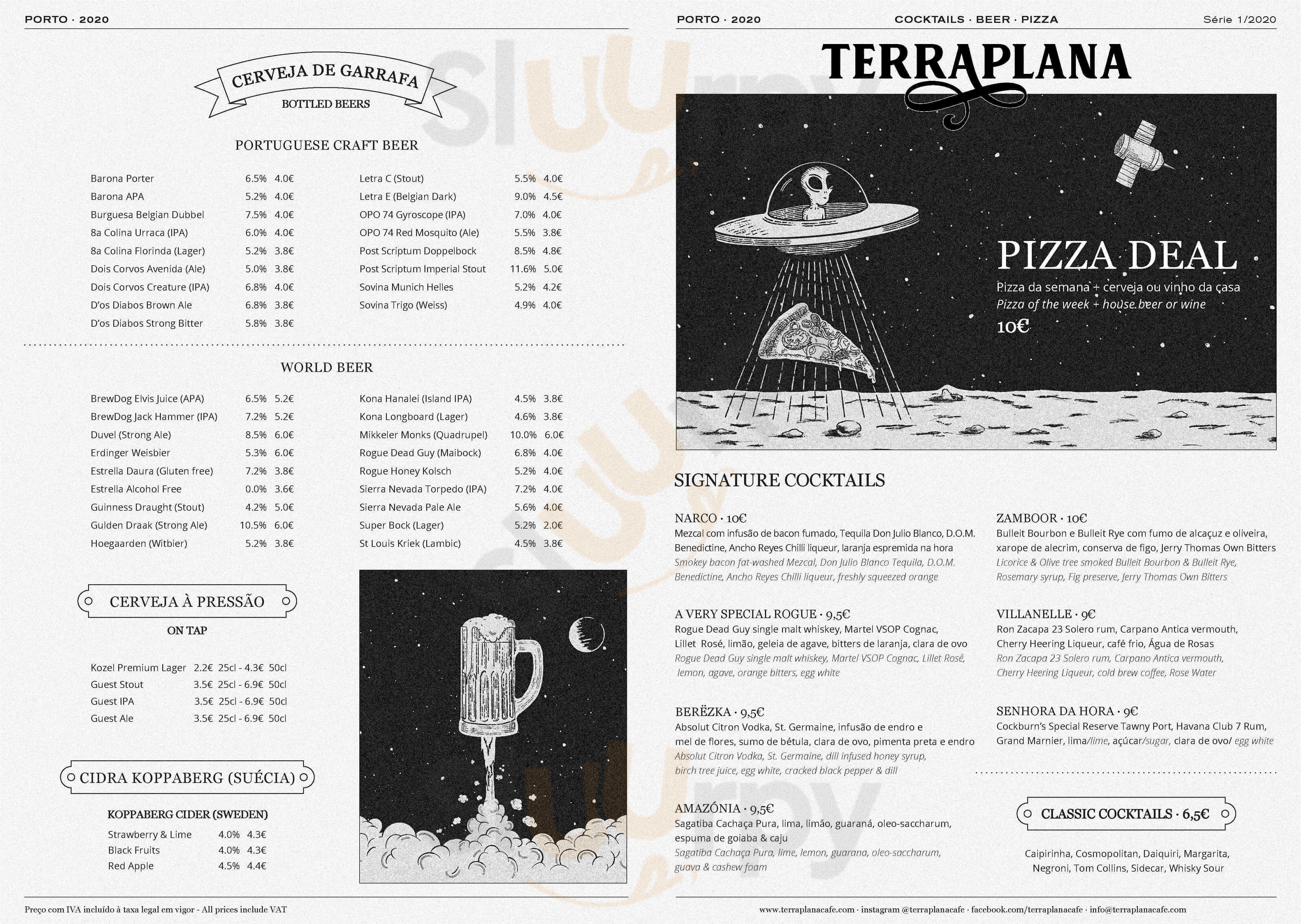 Terraplana Cafe Porto Menu - 1