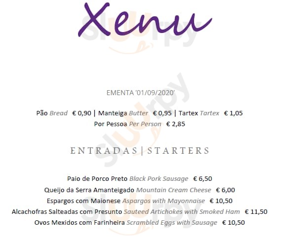 Restaurante Xenu Lisboa Menu - 1