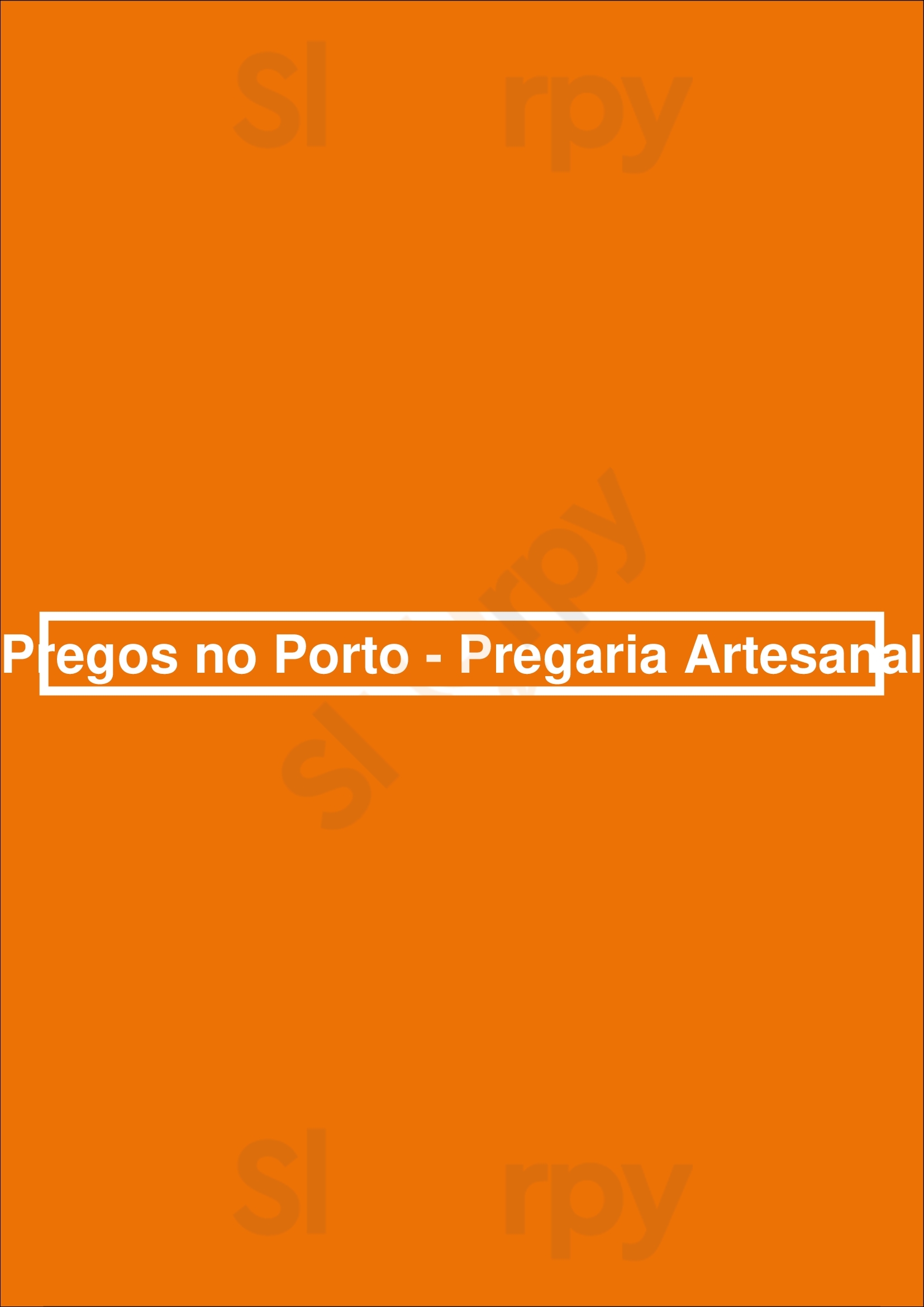 Pregos No Porto - Pregaria Artesanal Porto Menu - 1