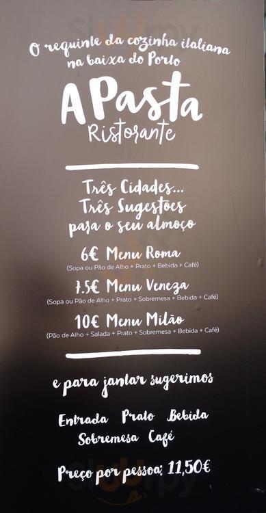 A Pasta Ristorante Porto Menu - 1