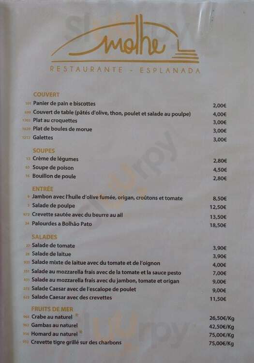 Restaurante Do Molhe Porto Menu - 1
