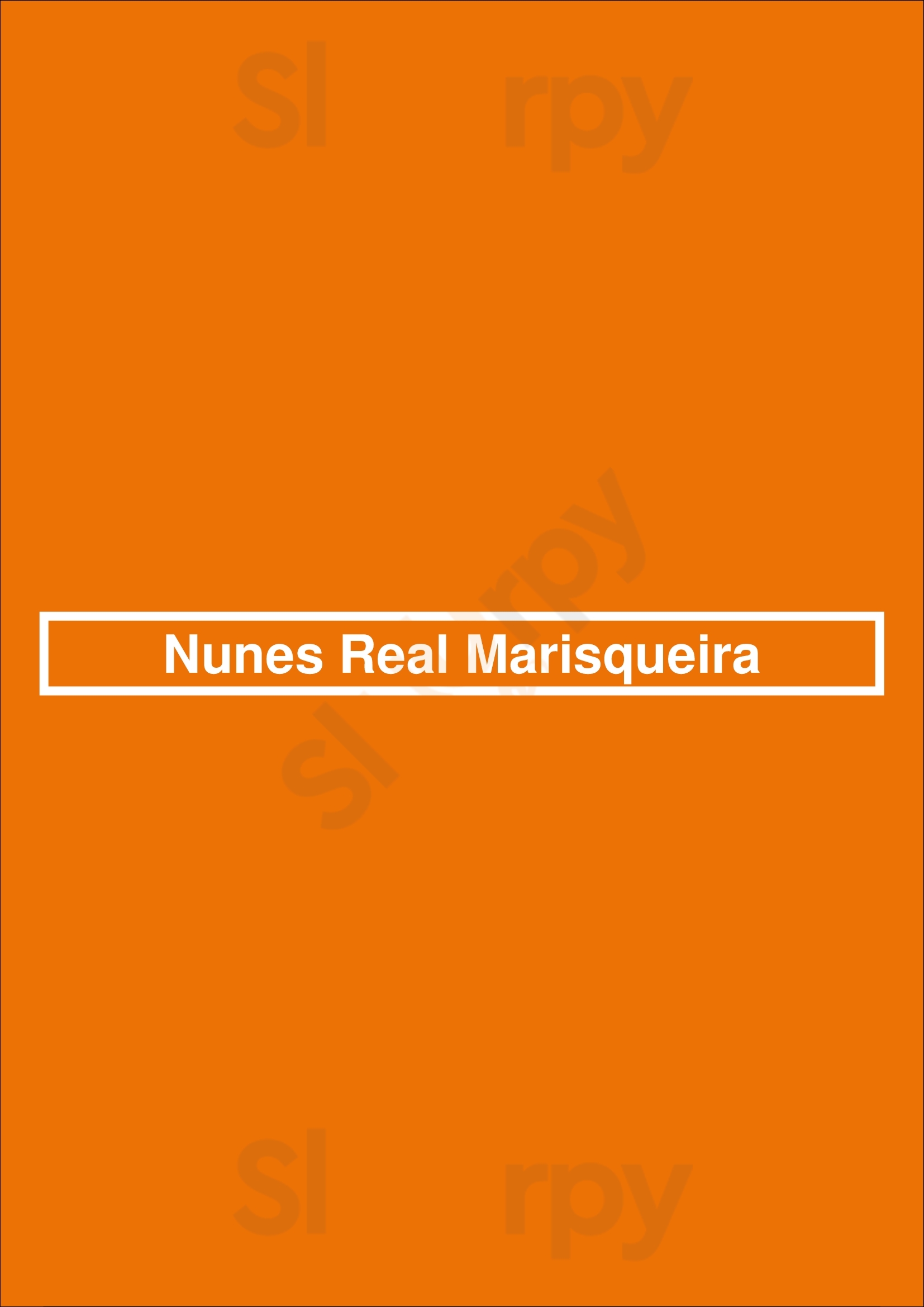 Nunes Real Marisqueira Lisboa Menu - 1