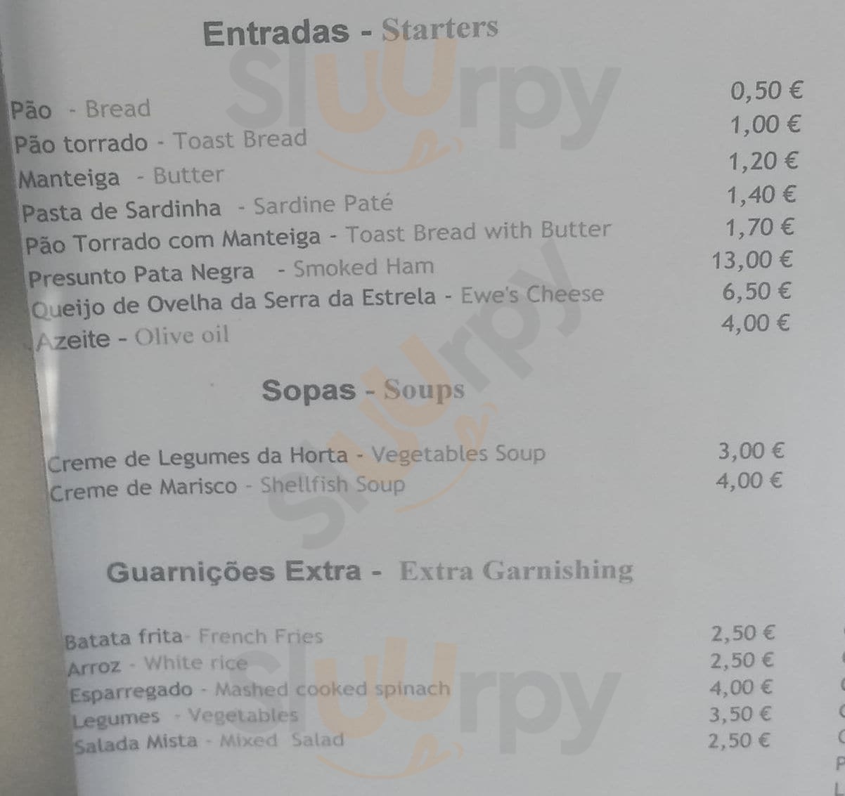 Nunes Real Marisqueira Lisboa Menu - 1