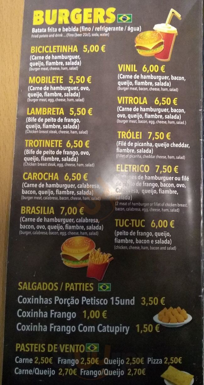 Taipas Burgers Porto Menu - 1