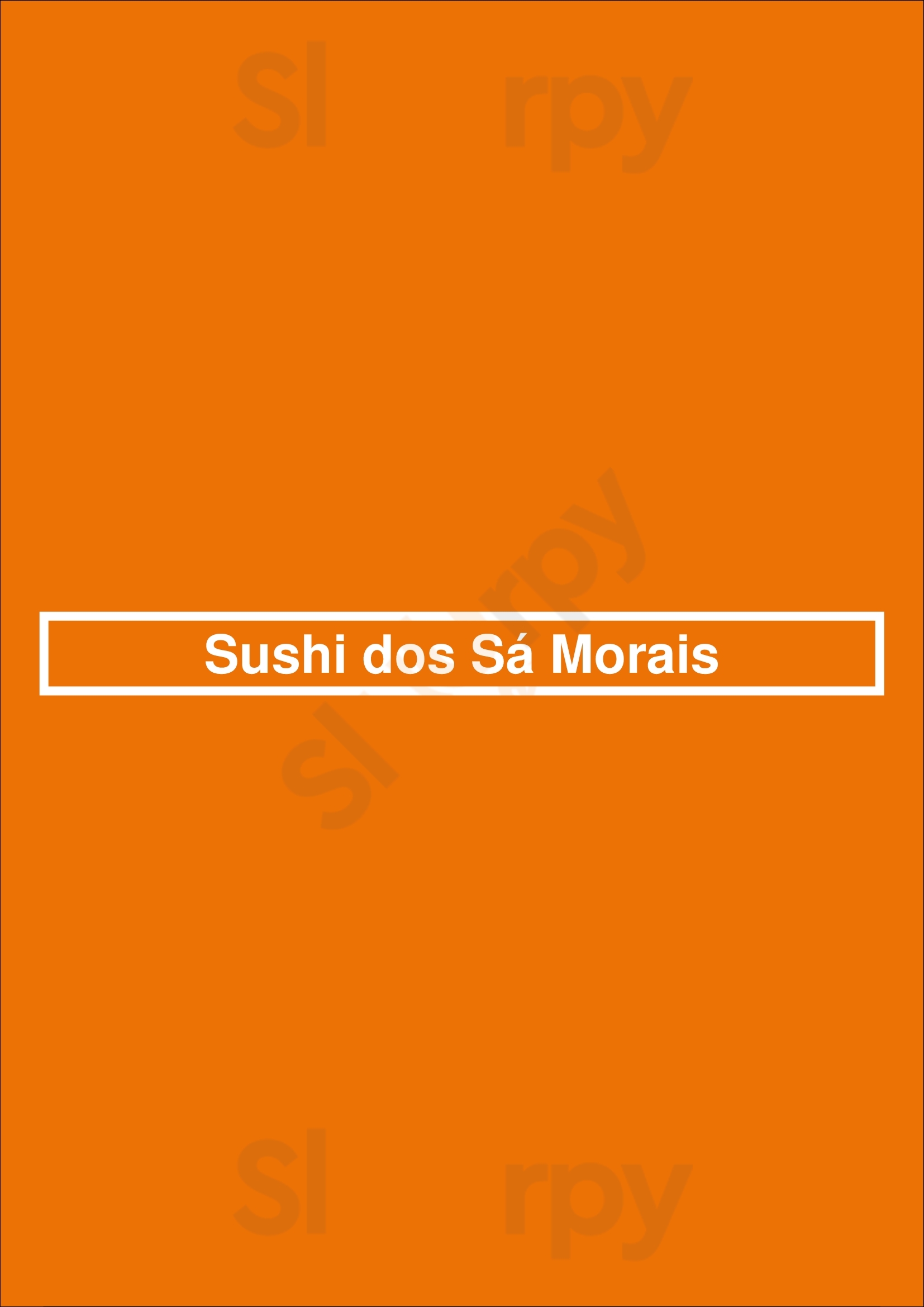 Sushi Dos Sá Morais Lisboa Menu - 1