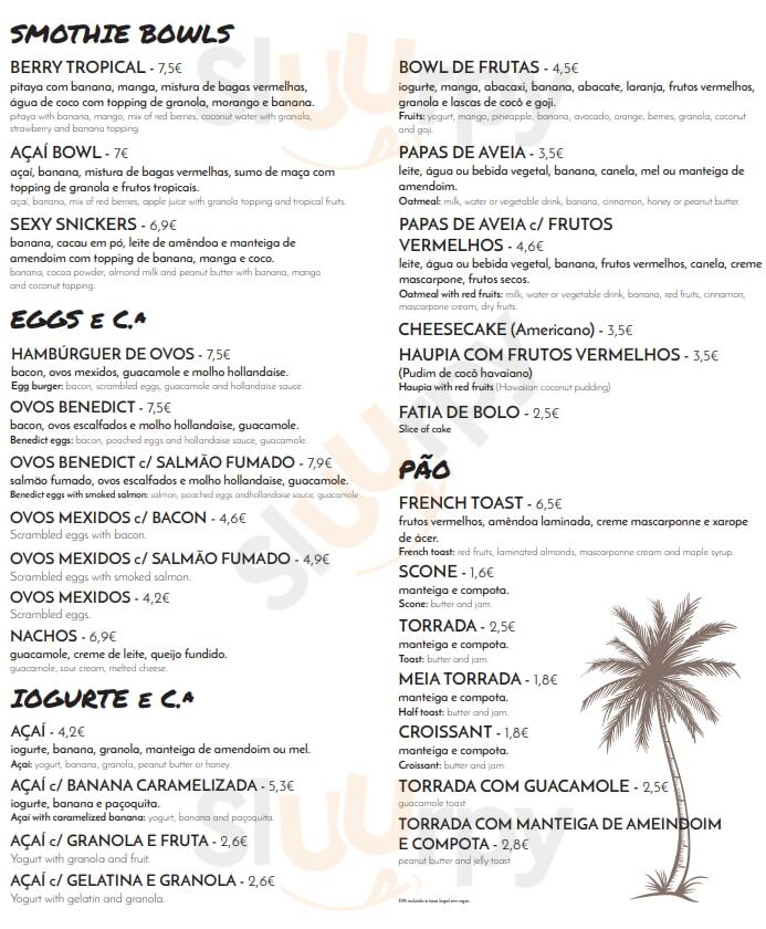 Honolulu Food & Cocktails Porto Menu - 1
