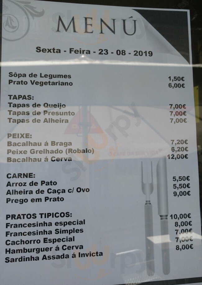 Cerva Café - Restaurante Porto Menu - 1