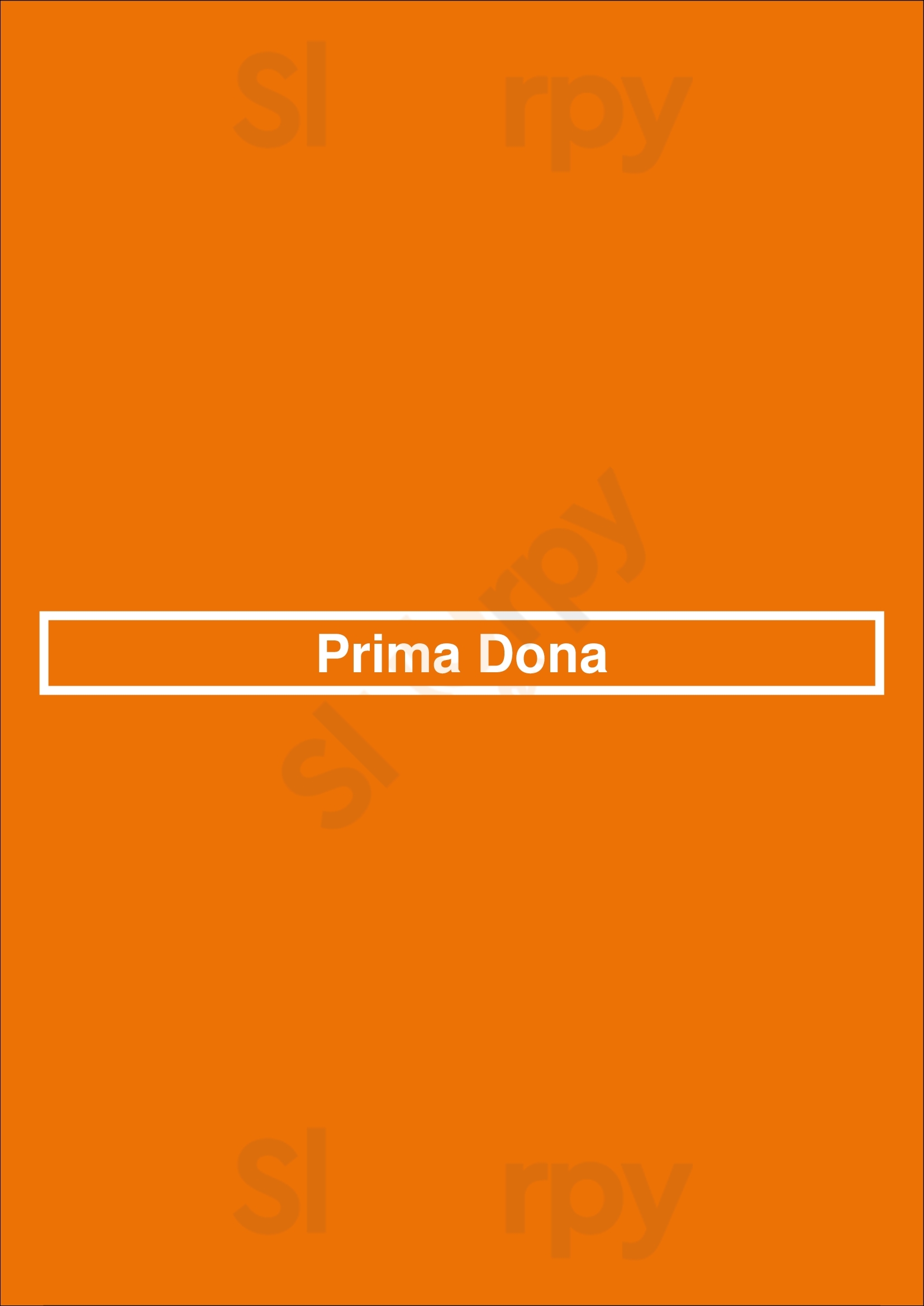 Prima Dona Porto Menu - 1
