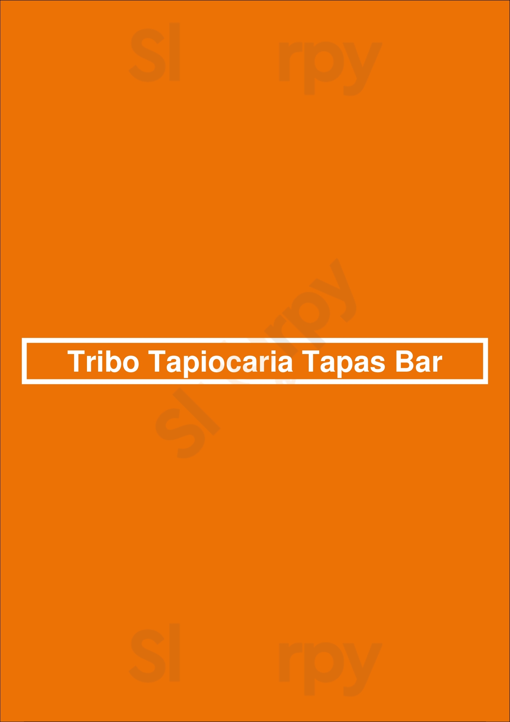 Tribo Tapiocaria Tapas Bar Lisboa Menu - 1