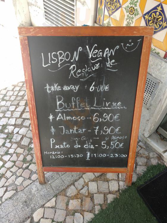 Lisbon Vegan Restaurante Lisboa Menu - 1