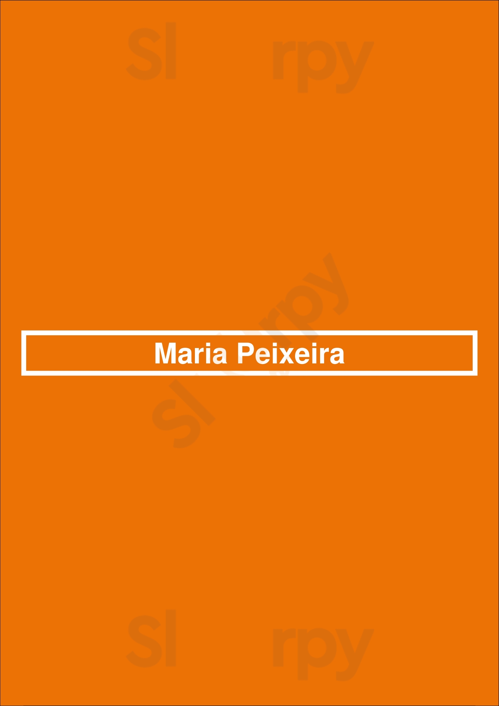 Maria Peixeira Lisboa Menu - 1
