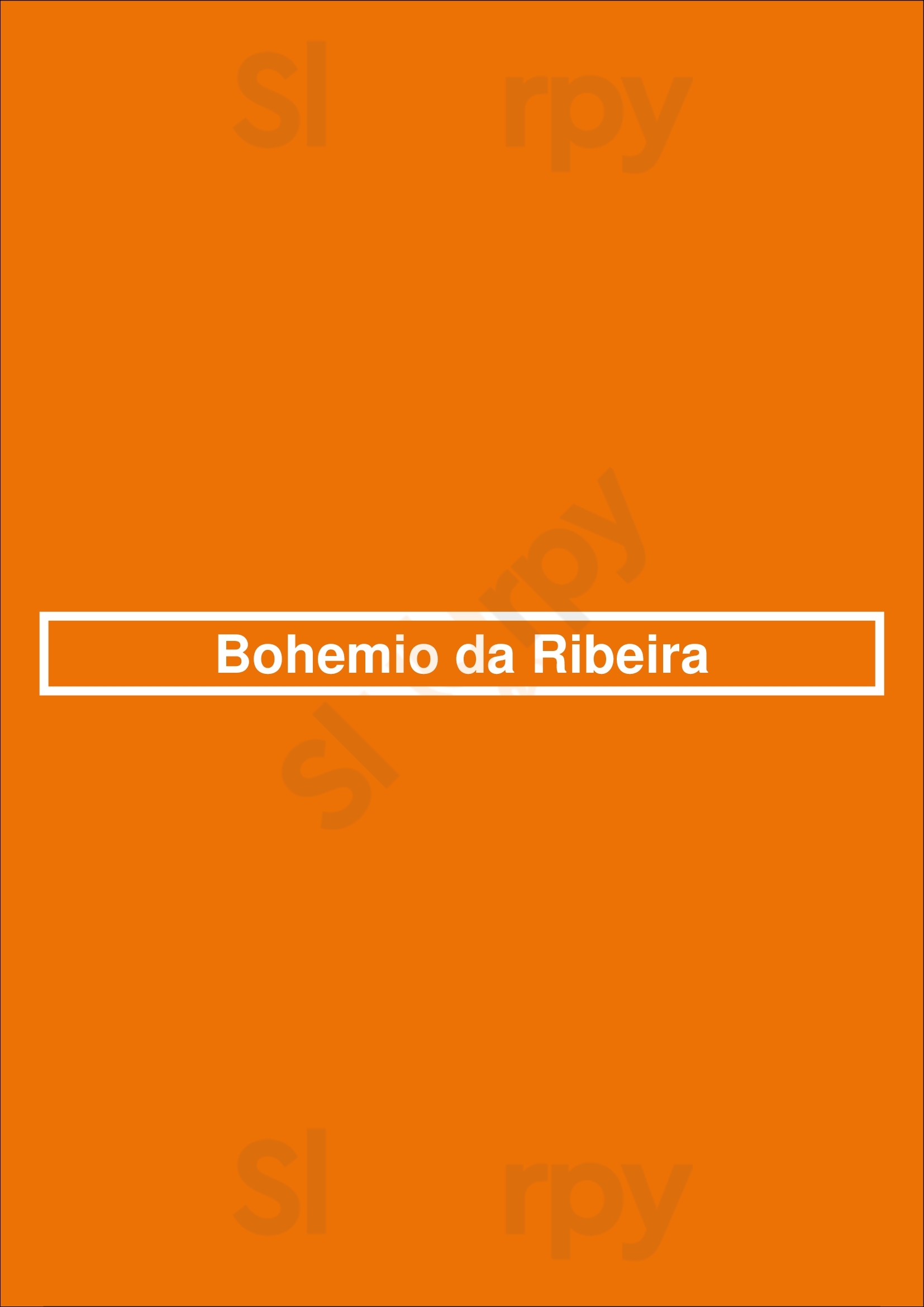 Bohemio Da Ribeira Lisboa Menu - 1