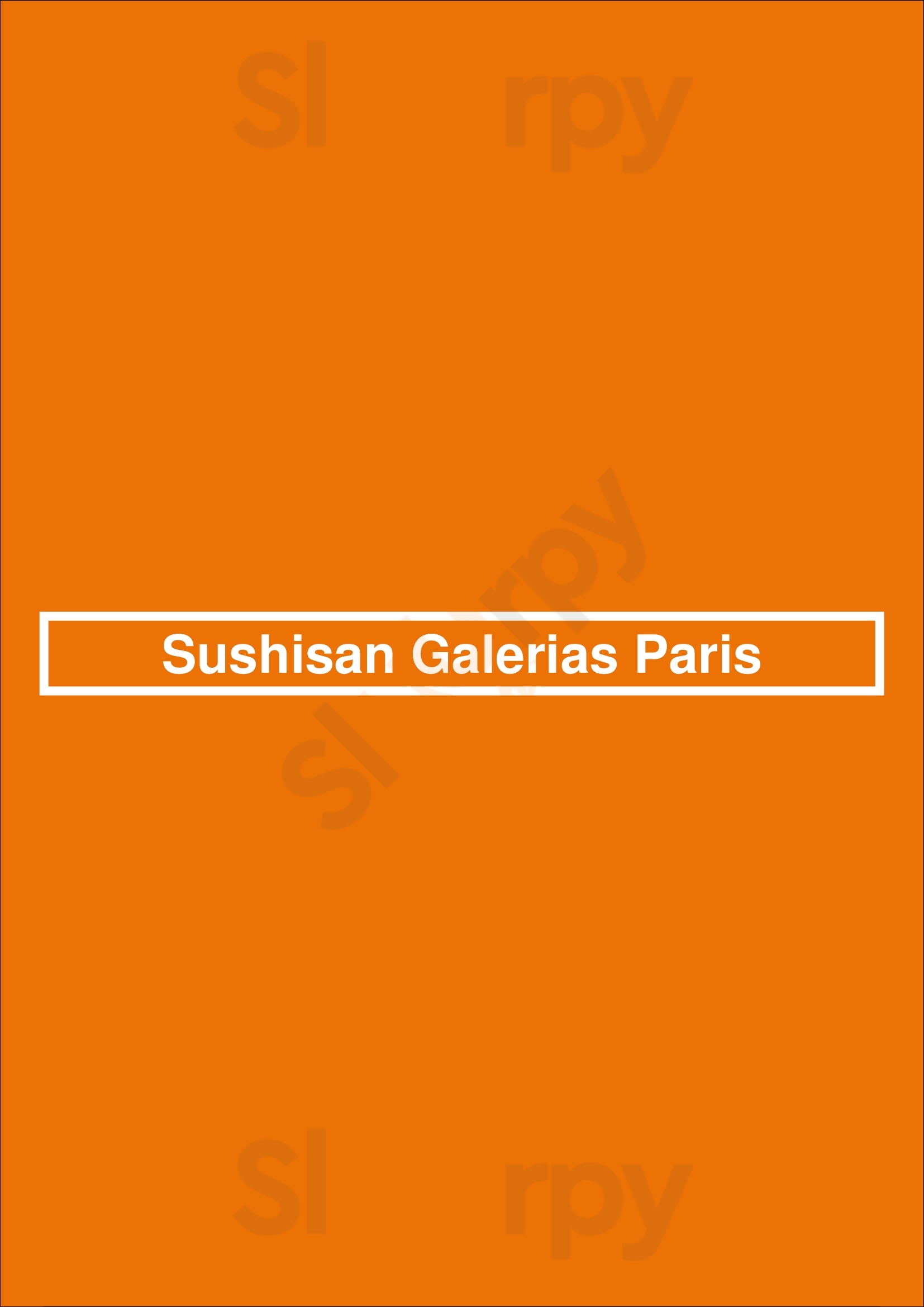 Sushisan Galerias Paris Porto Menu - 1
