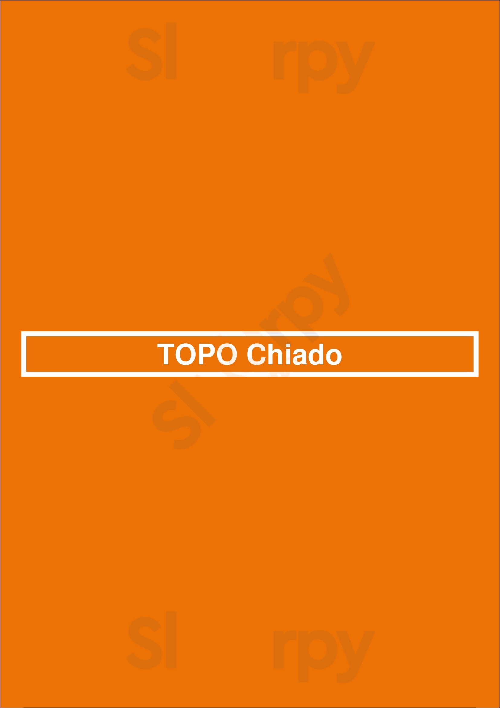 Topo Chiado Lisboa Menu - 1