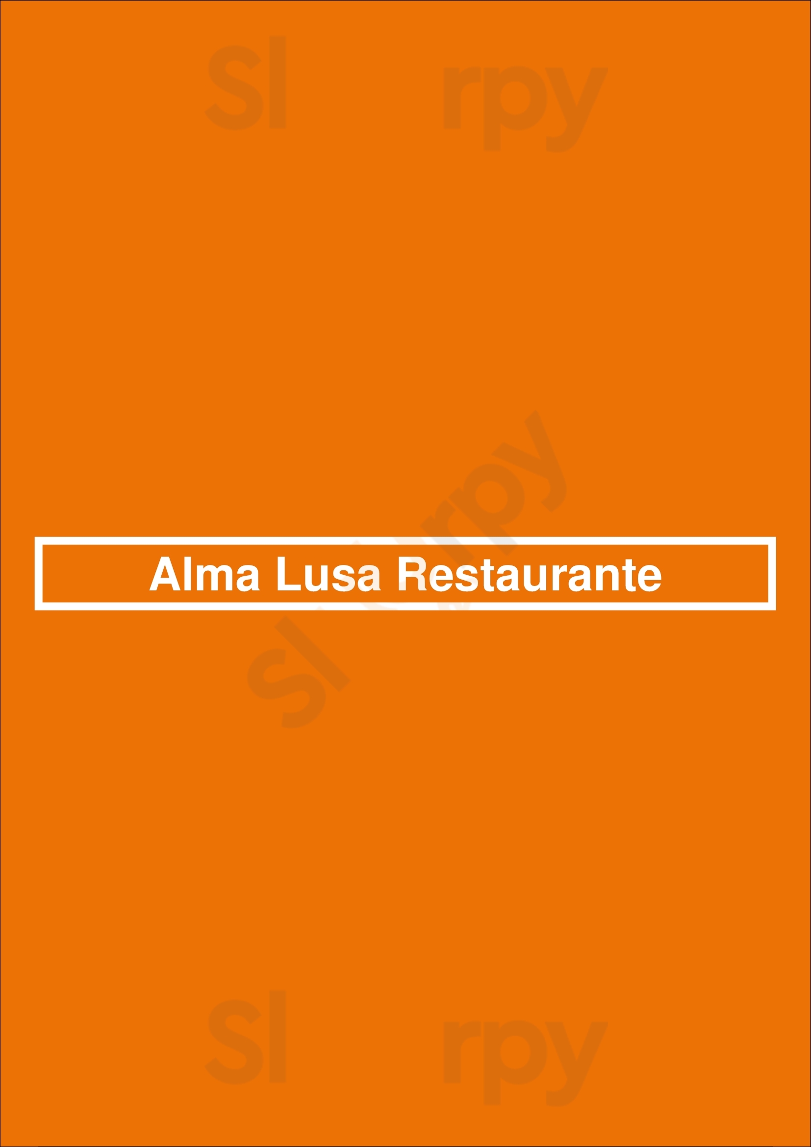 Alma Lusa Restaurante Lisboa Menu - 1