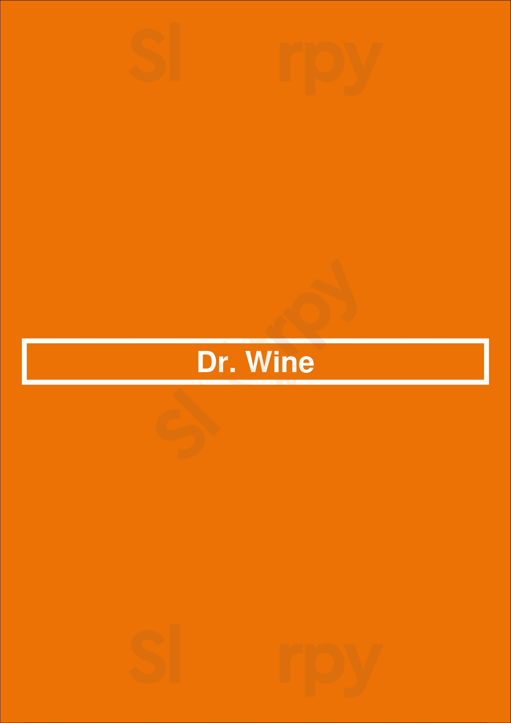Dr. Wine Lisboa Menu - 1