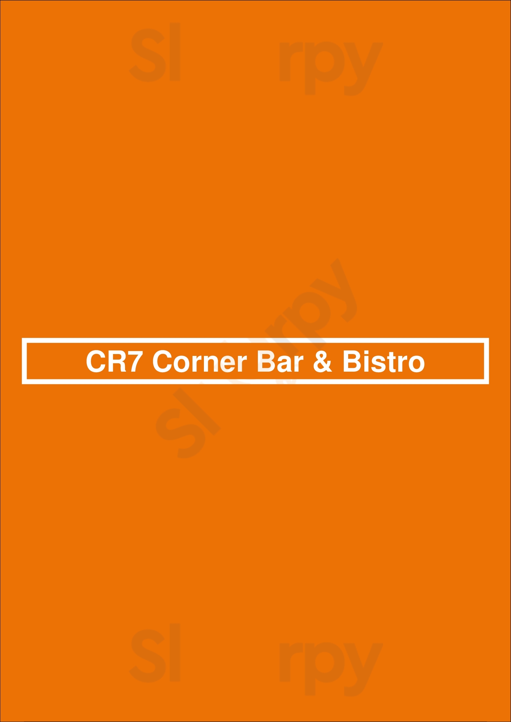 Cr7 Corner Bar & Bistro Lisboa Menu - 1