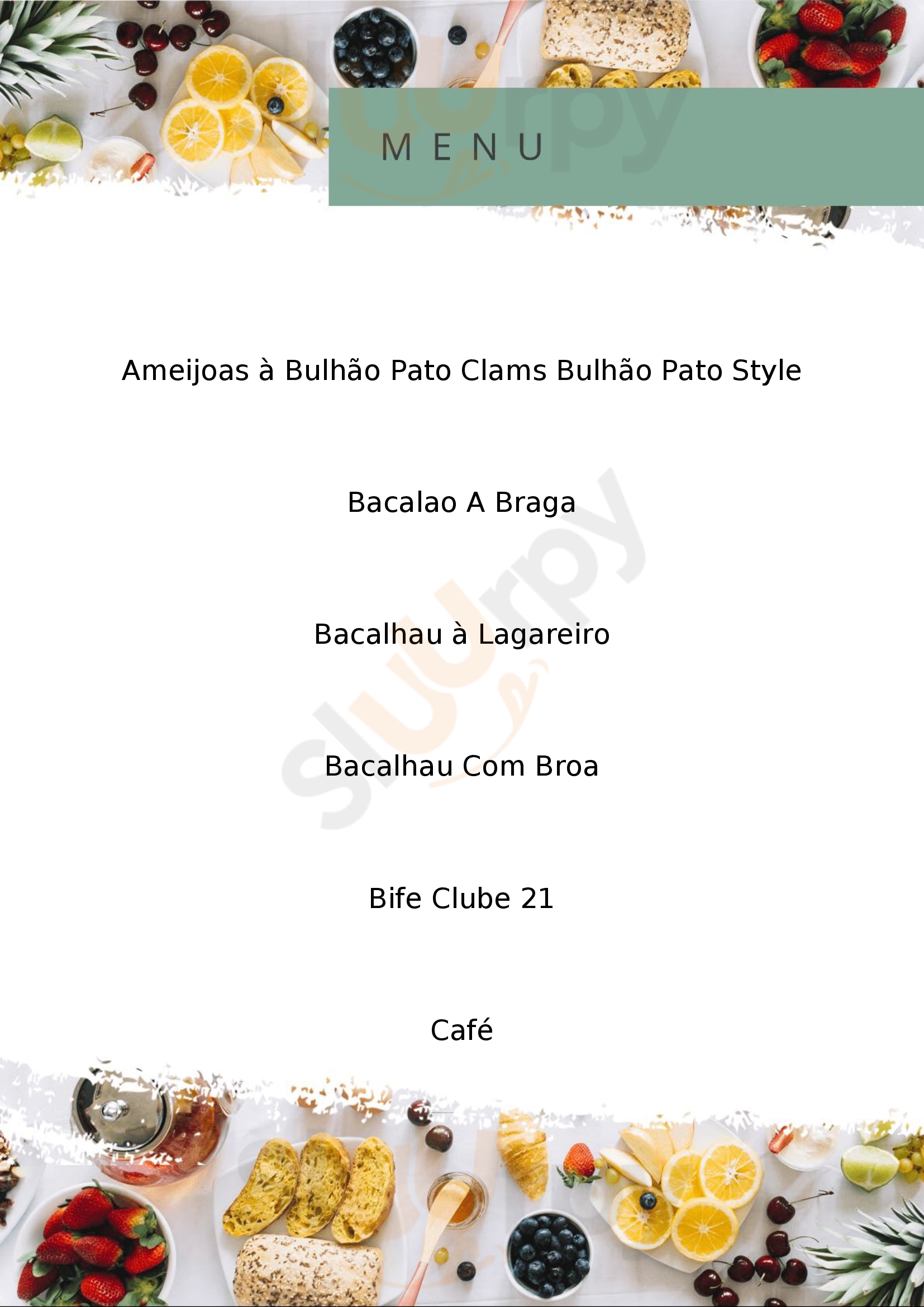 Olympia Restaurant Club & Terrace Porto Menu - 1