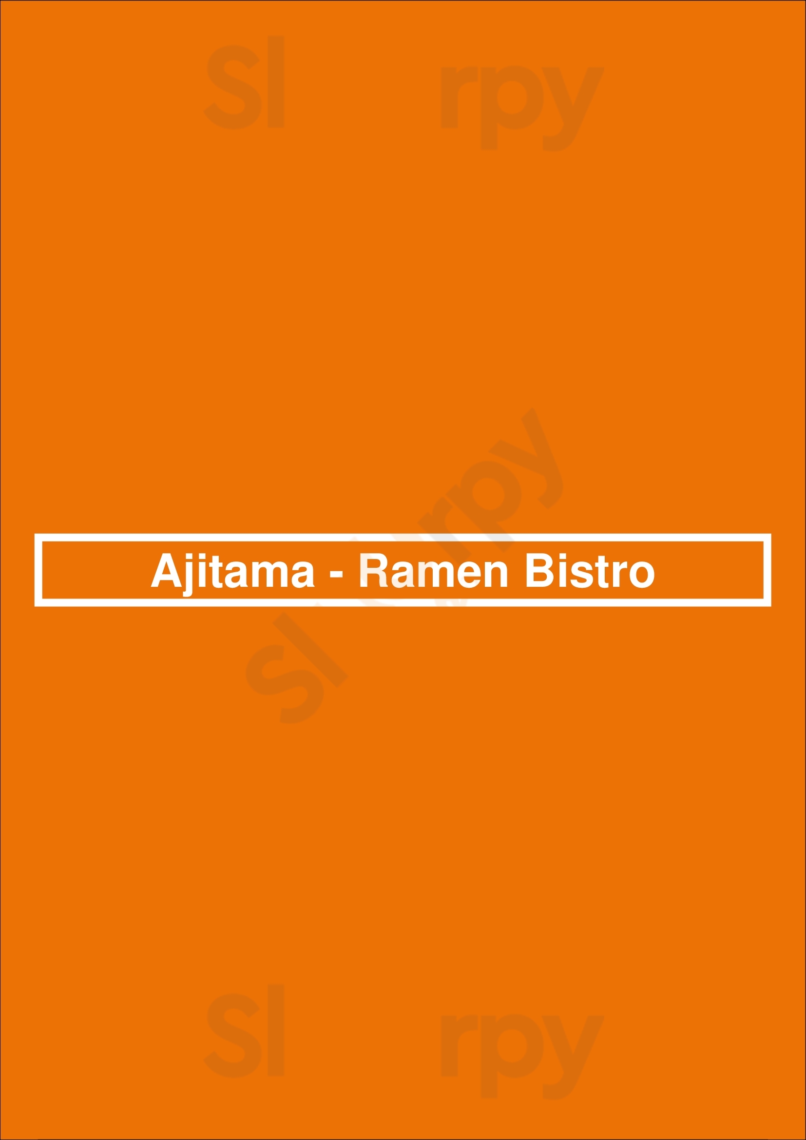 Ajitama Ramen Bistro Lisboa Menu - 1