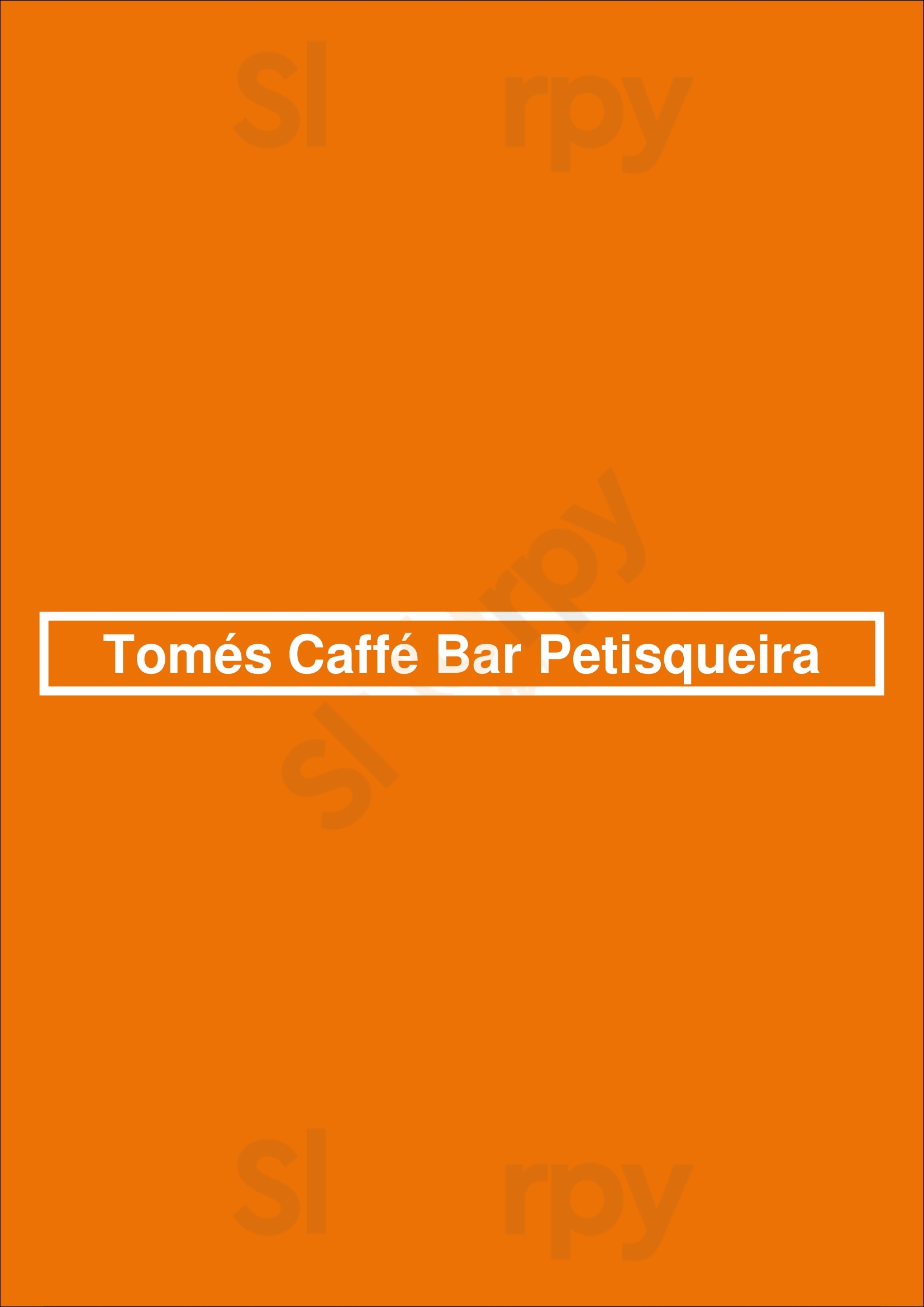 Tomés Caffé Bar Petisqueira Lisboa Menu - 1