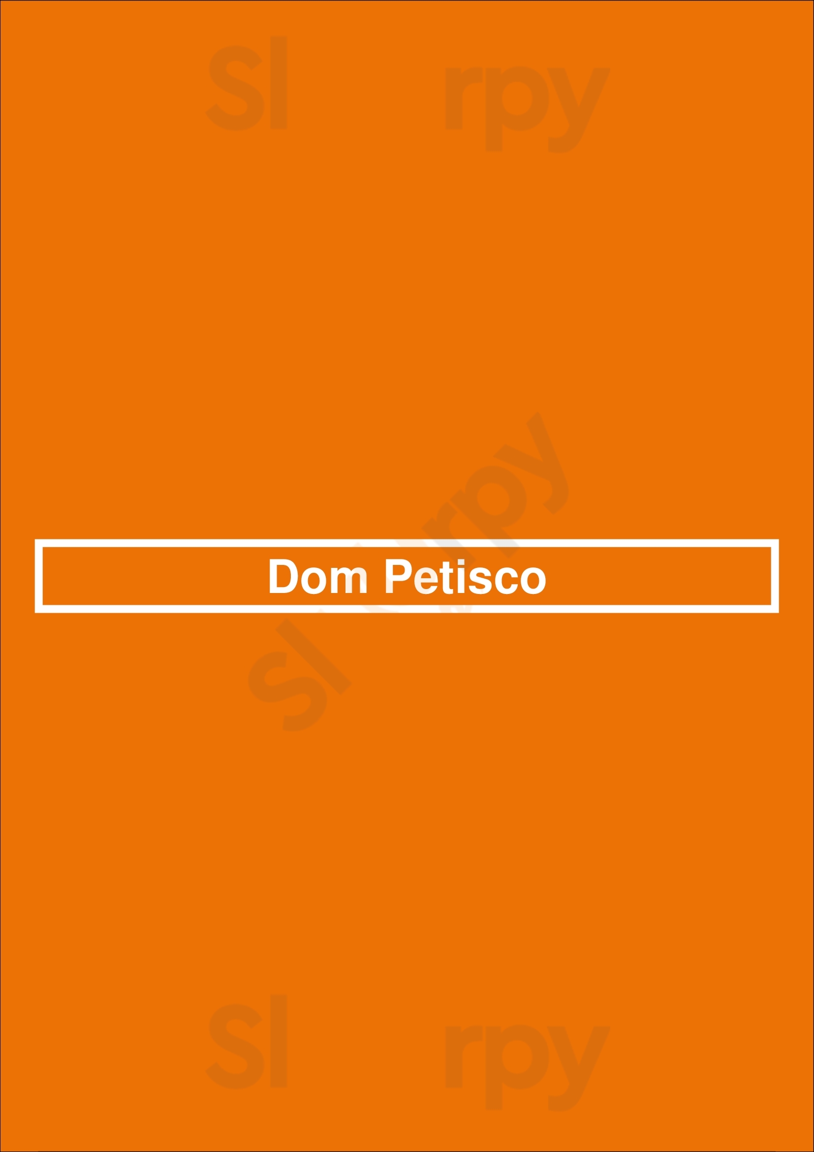 Dom Petisco Lisboa Menu - 1