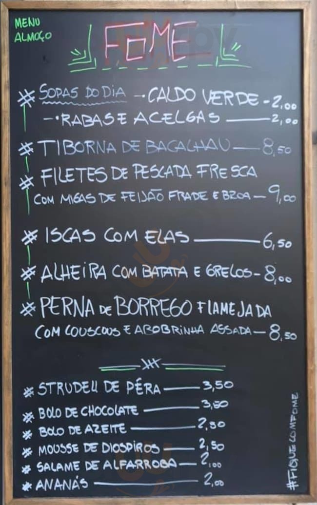 Restaurante Fome Lisboa Menu - 1
