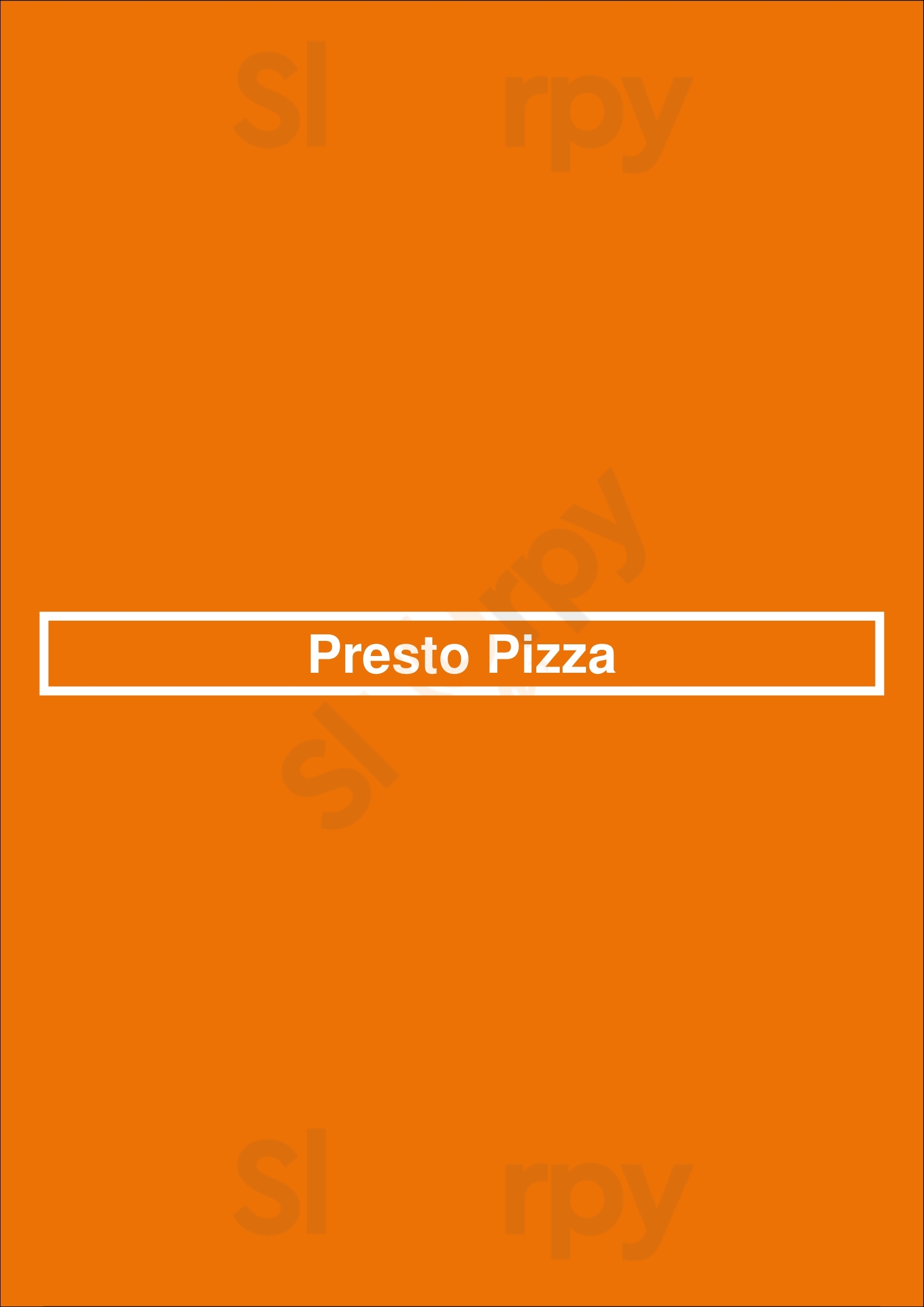 Presto Pizza Porto Menu - 1