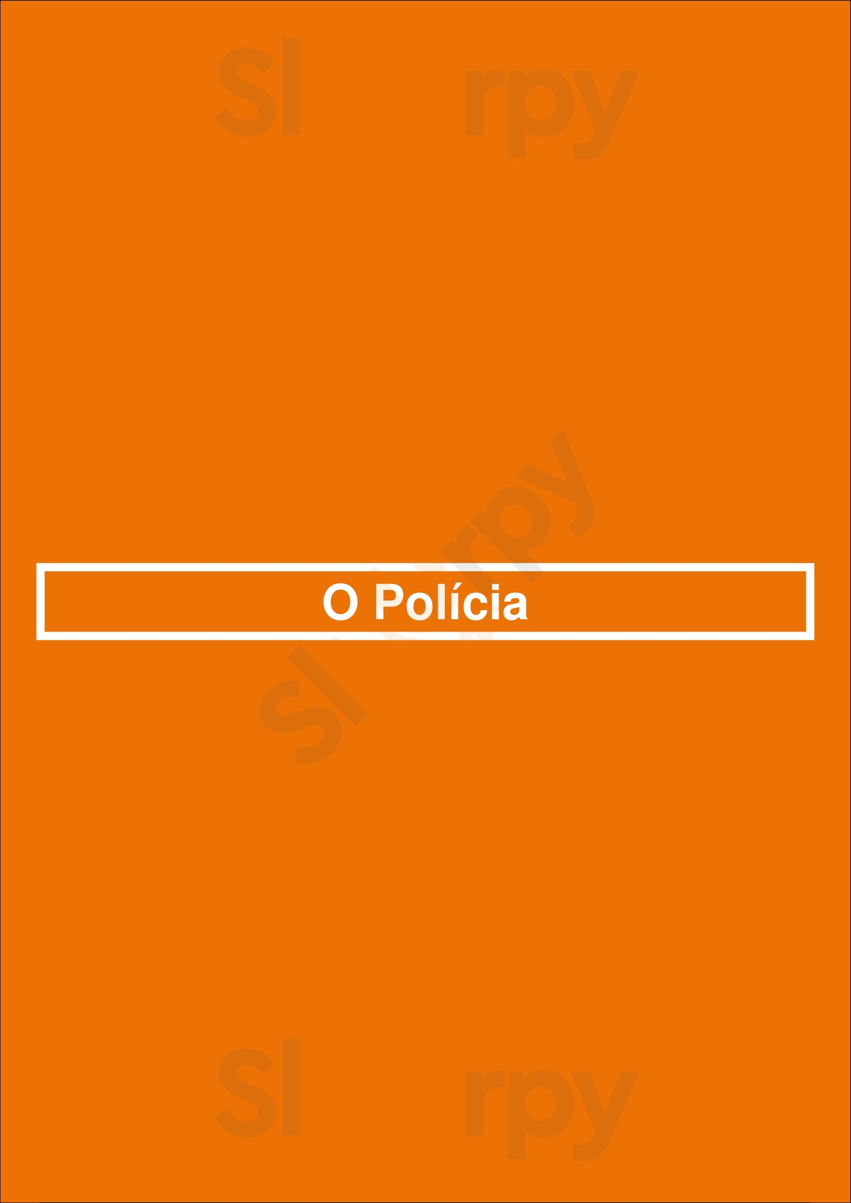 O Polícia Lisboa Menu - 1