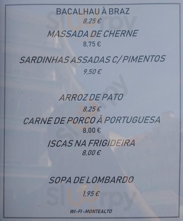 Restaurante Monte Alto Lisboa Menu - 1